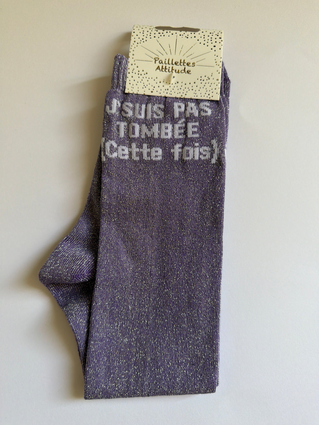 chaussette pailletée equitation 36-41 J’SUIS PAS TOMBÉE (Cette fois)