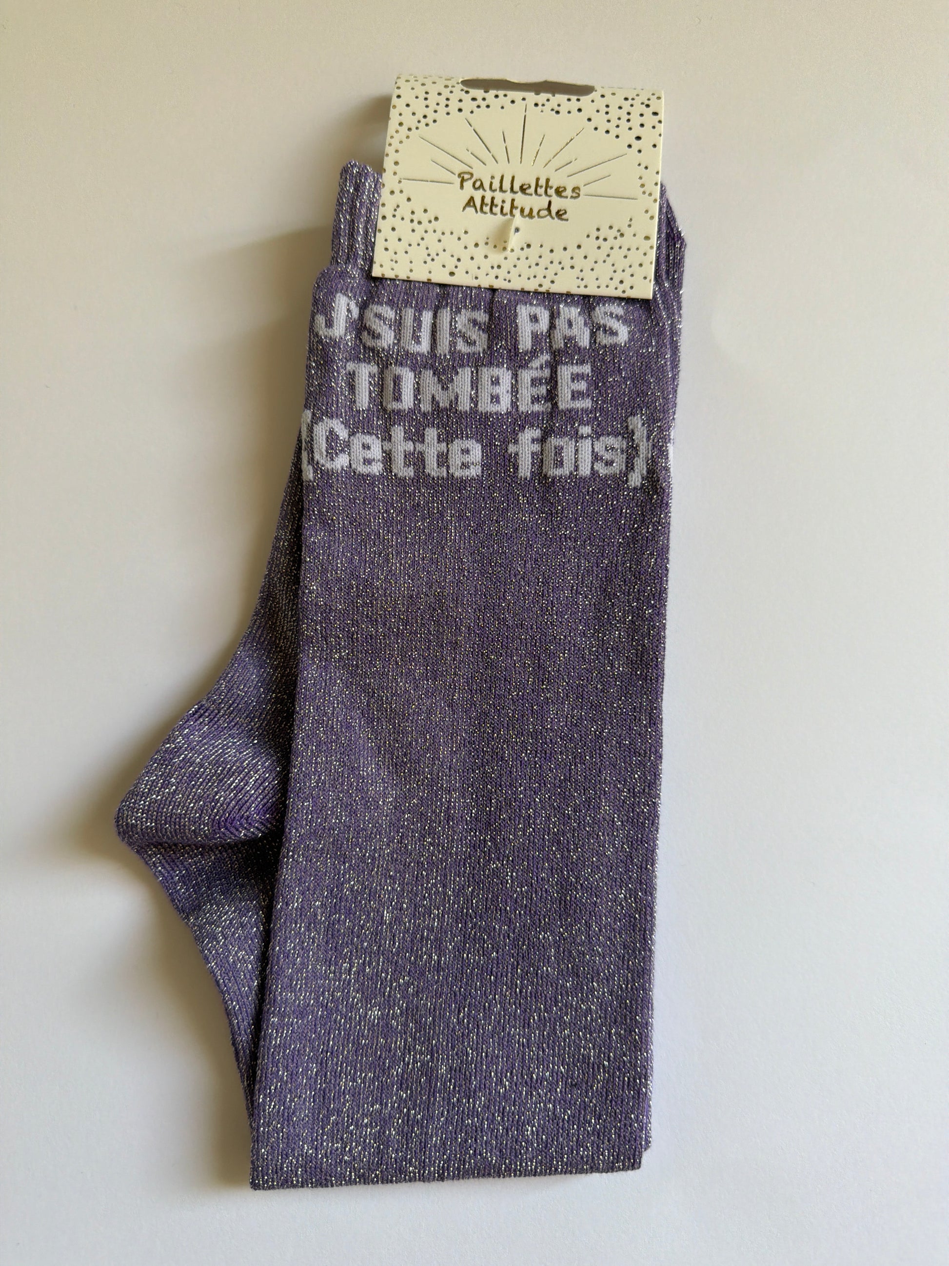 chaussette pailletée equitation 36-41 J’SUIS PAS TOMBÉE (Cette fois)