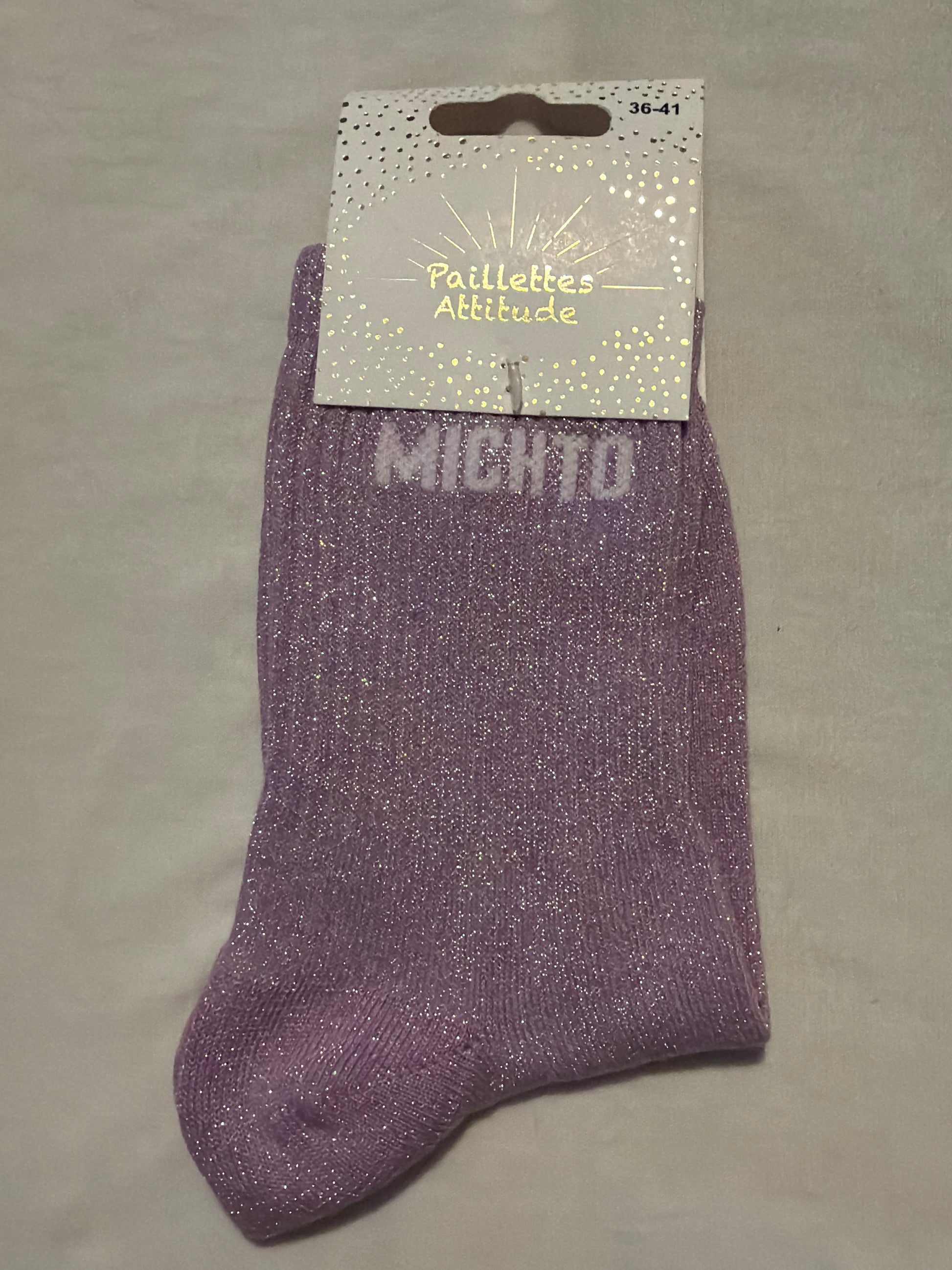 chaussette de ville pailletée 36-41 MICHTO