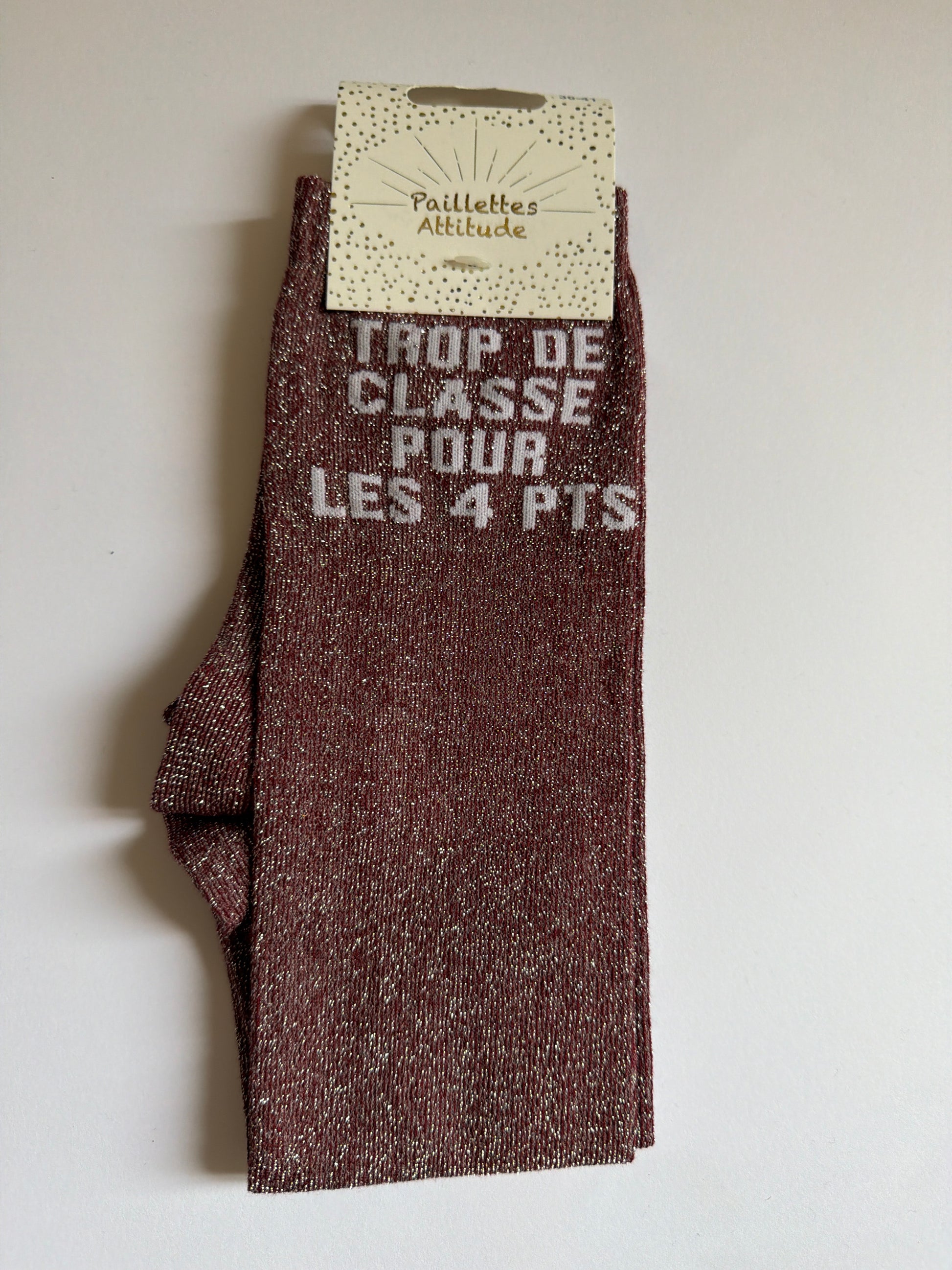 Chaussette pailletée équitation 36-41 TROP DE CLASSE POUR LES 4 PTS