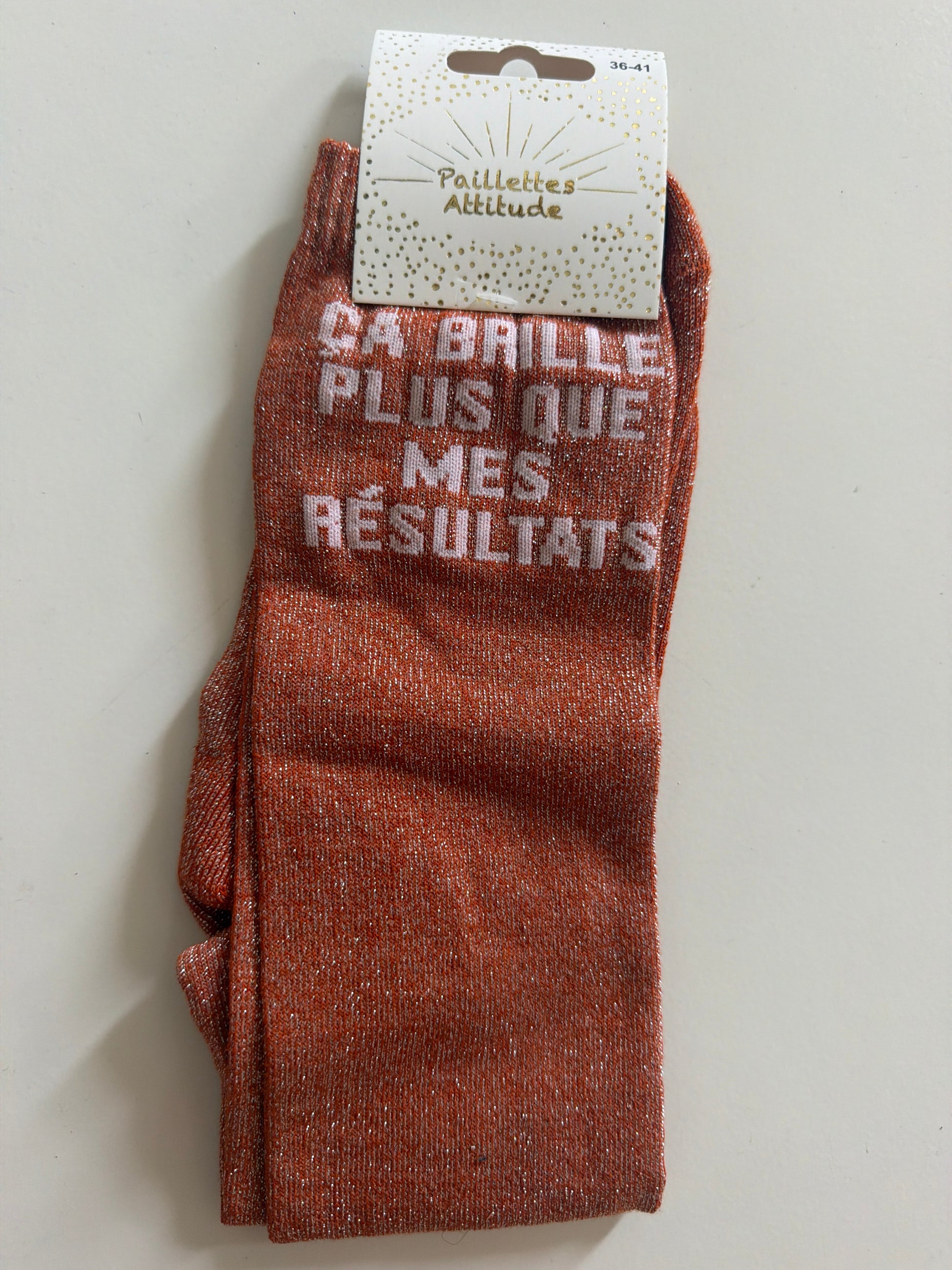 Chaussette pailletée équitation 36-41 ÇA BRILLE PLUS QUE MES RÉSULTATS  
