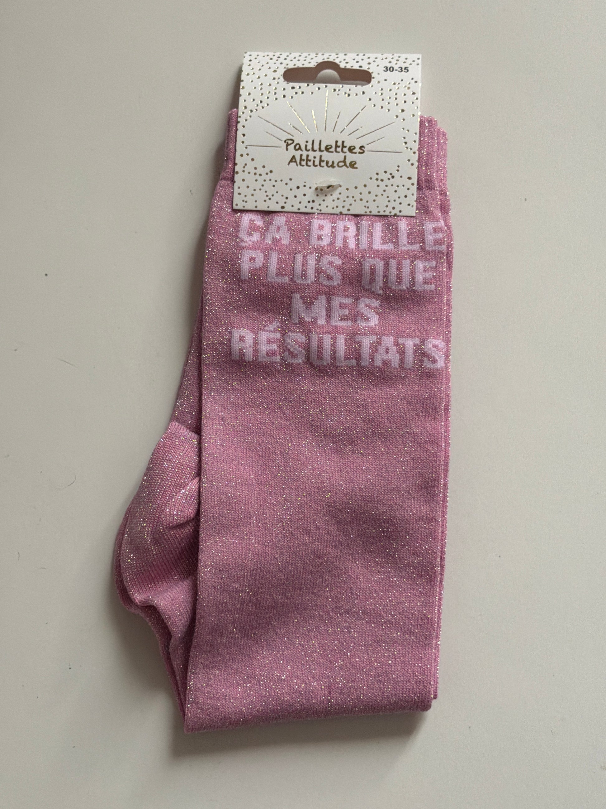 Chaussette pailletée équitation 30-35 ÇA BRILLE PLUS QUE MES RÉSULTATS