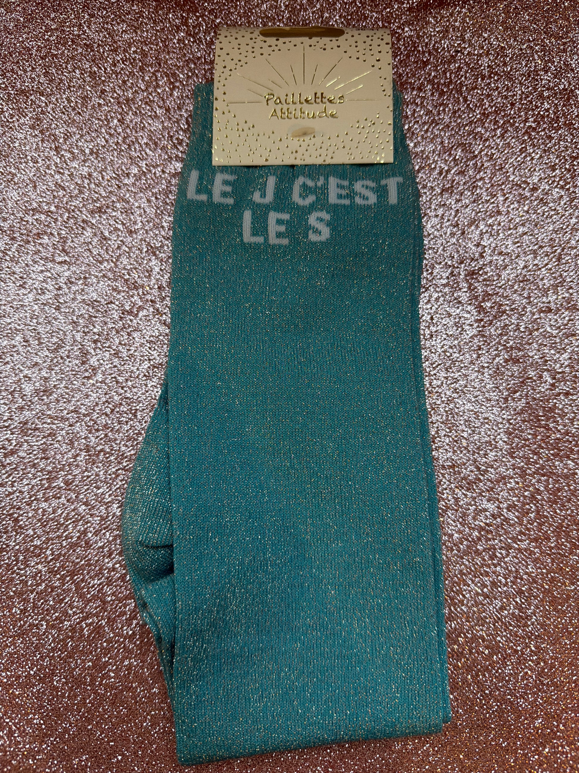 Chaussette pailletée équitation LE J C’EST LE S 36/41