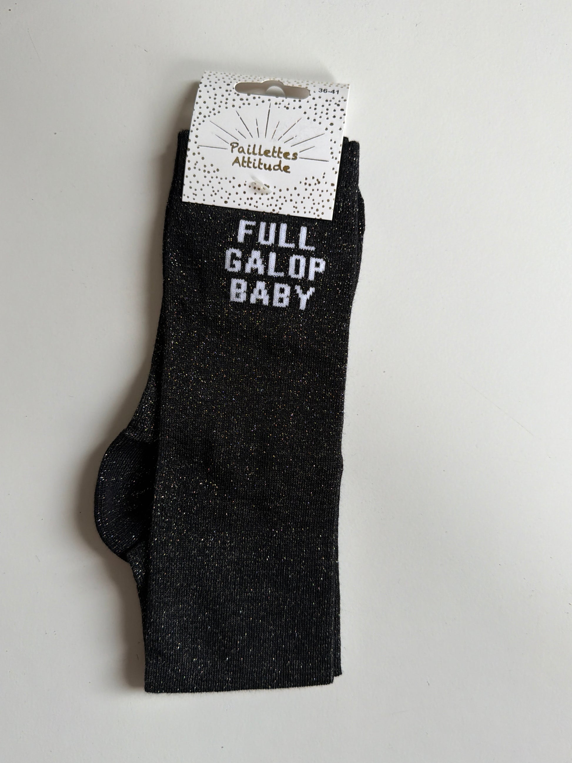 Chaussette équitation pailletée 36-41 FULL GALOP BABY