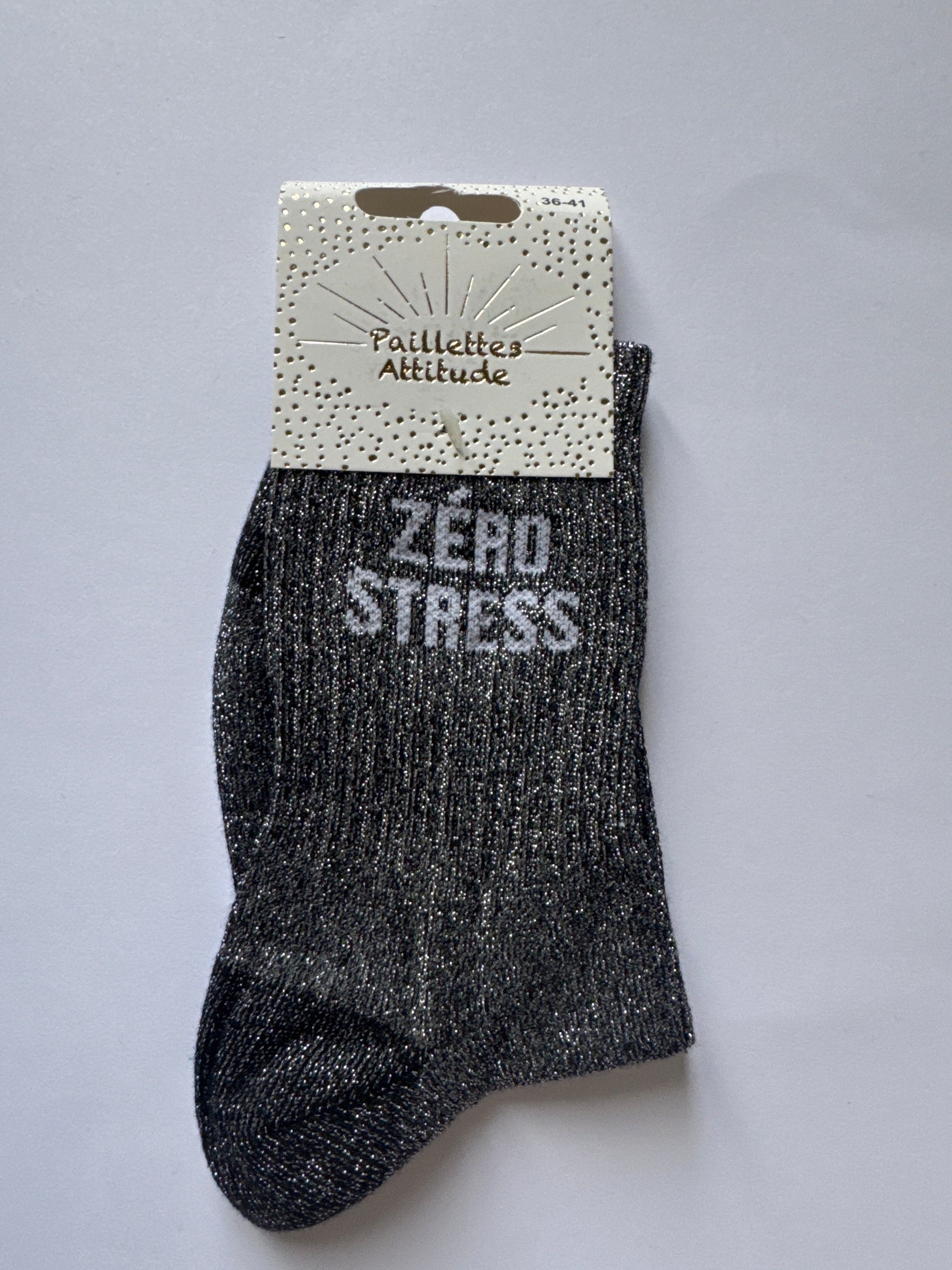 Chaussette de vile pailletée 36-41 ZÉRO STRESS