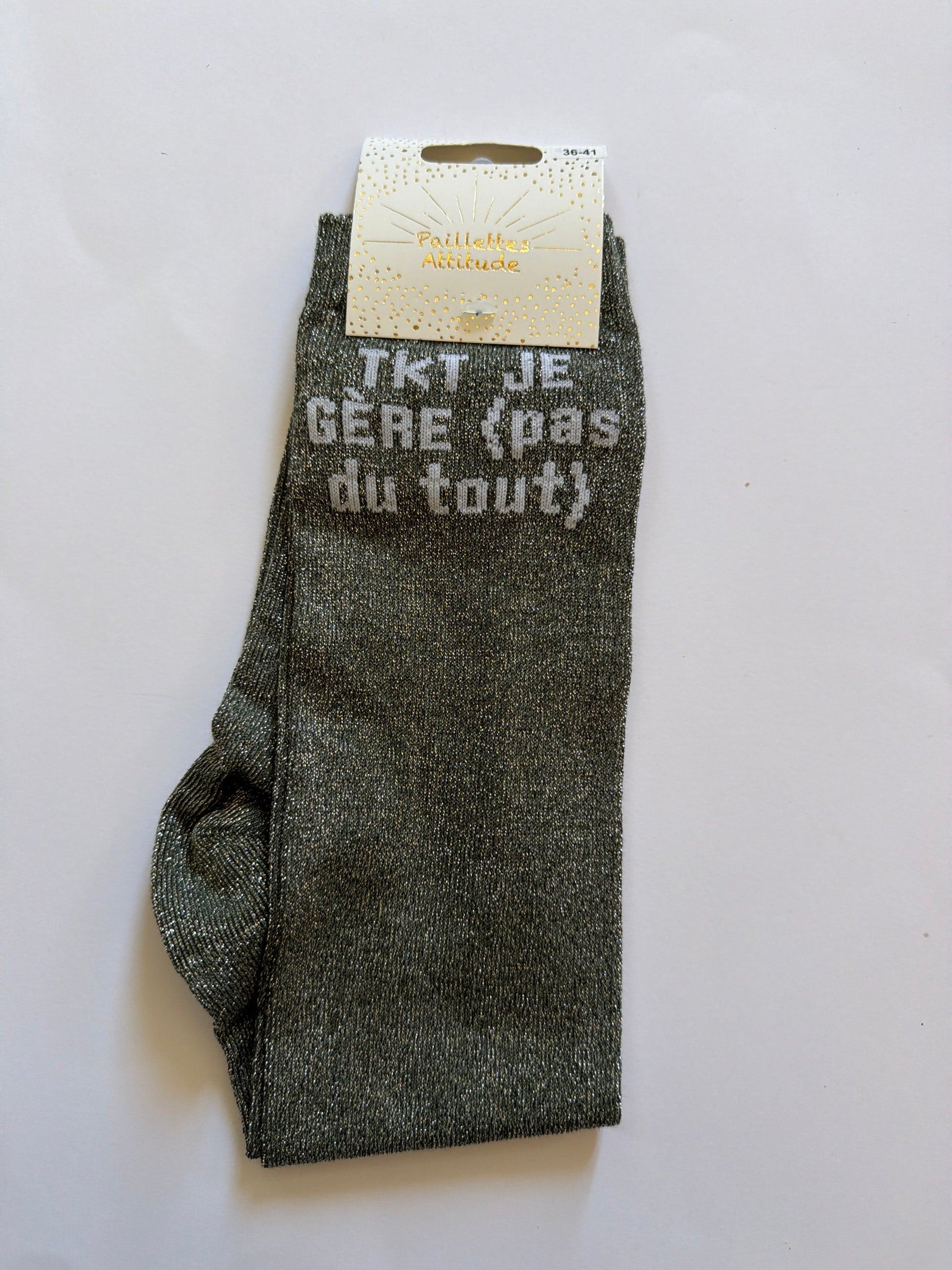 Chaussette pailletée équitation 36-41 TKT je gère (pas du tout)