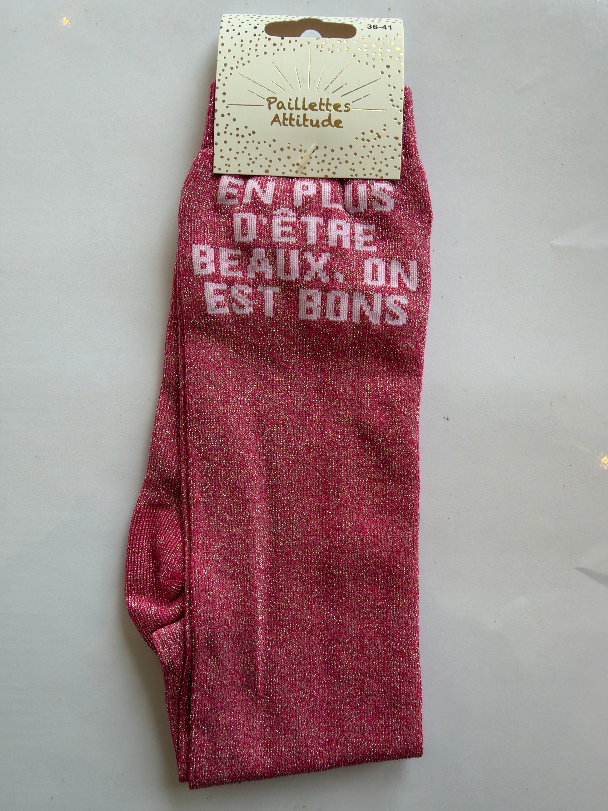 Chaussette équitation pailletée 36-41 EN PLUS D’ÊTRE BEAUX, ON EST BONS
