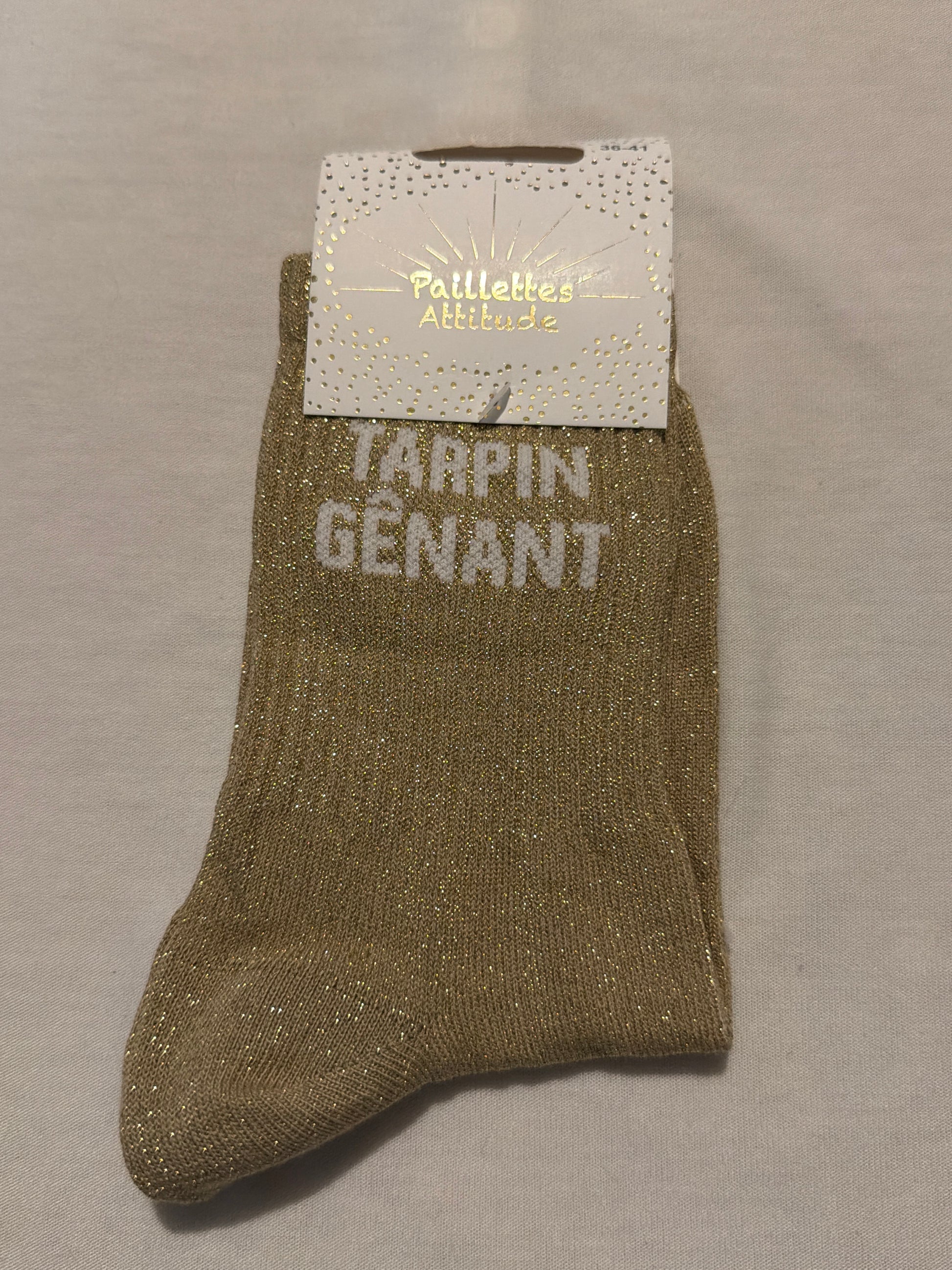 Chaussette de ville pailletée 36-41 TARPIN GÊNANT