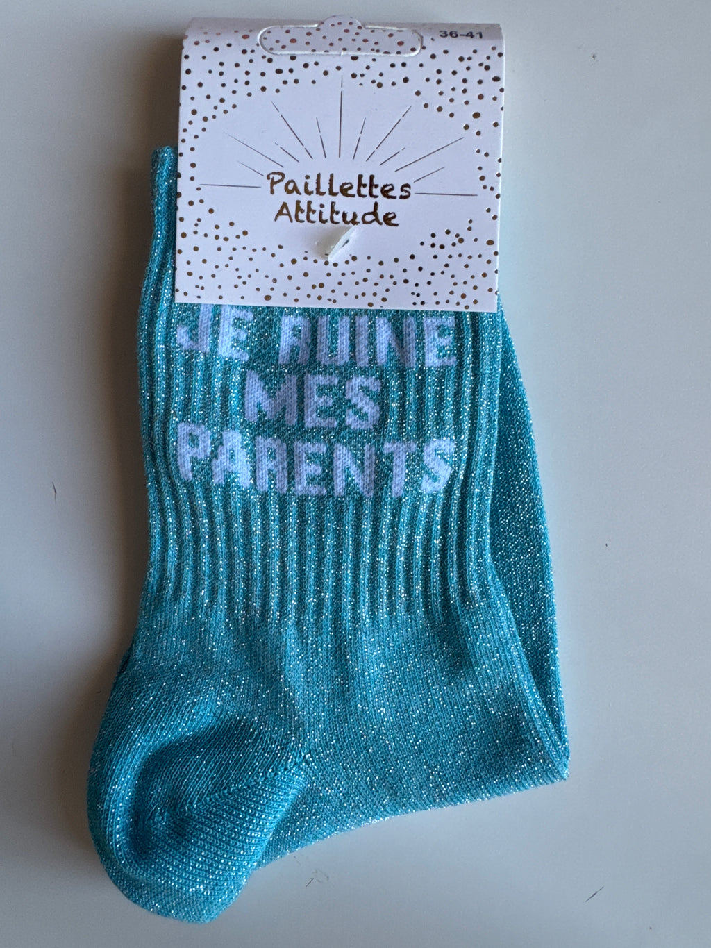Chaussettes “Je ruine mes parents” – Taille 36/41 ✨