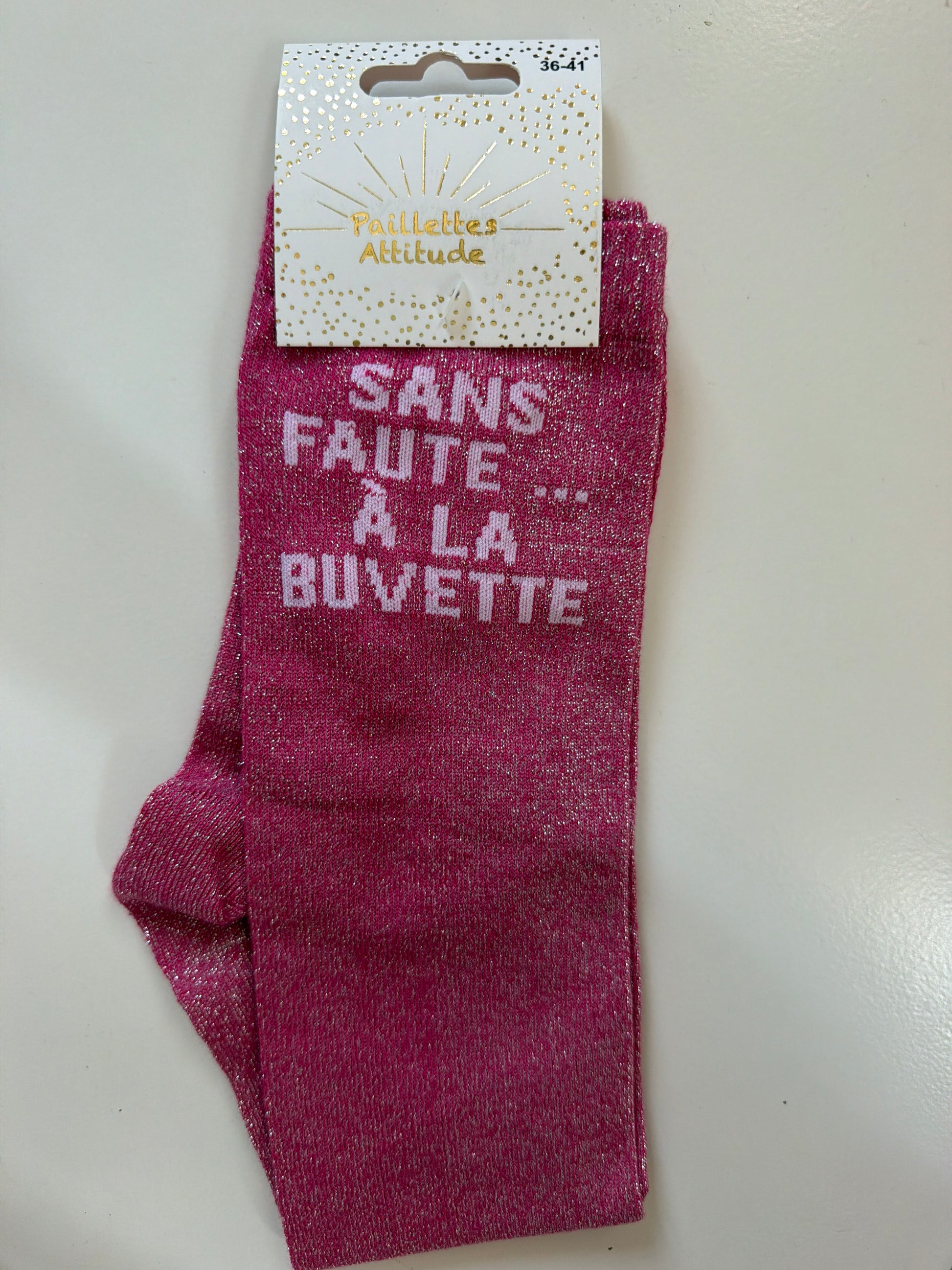Chaussette pailletée équitation 36-41 SANS FAUTE … À LA BUVETTE