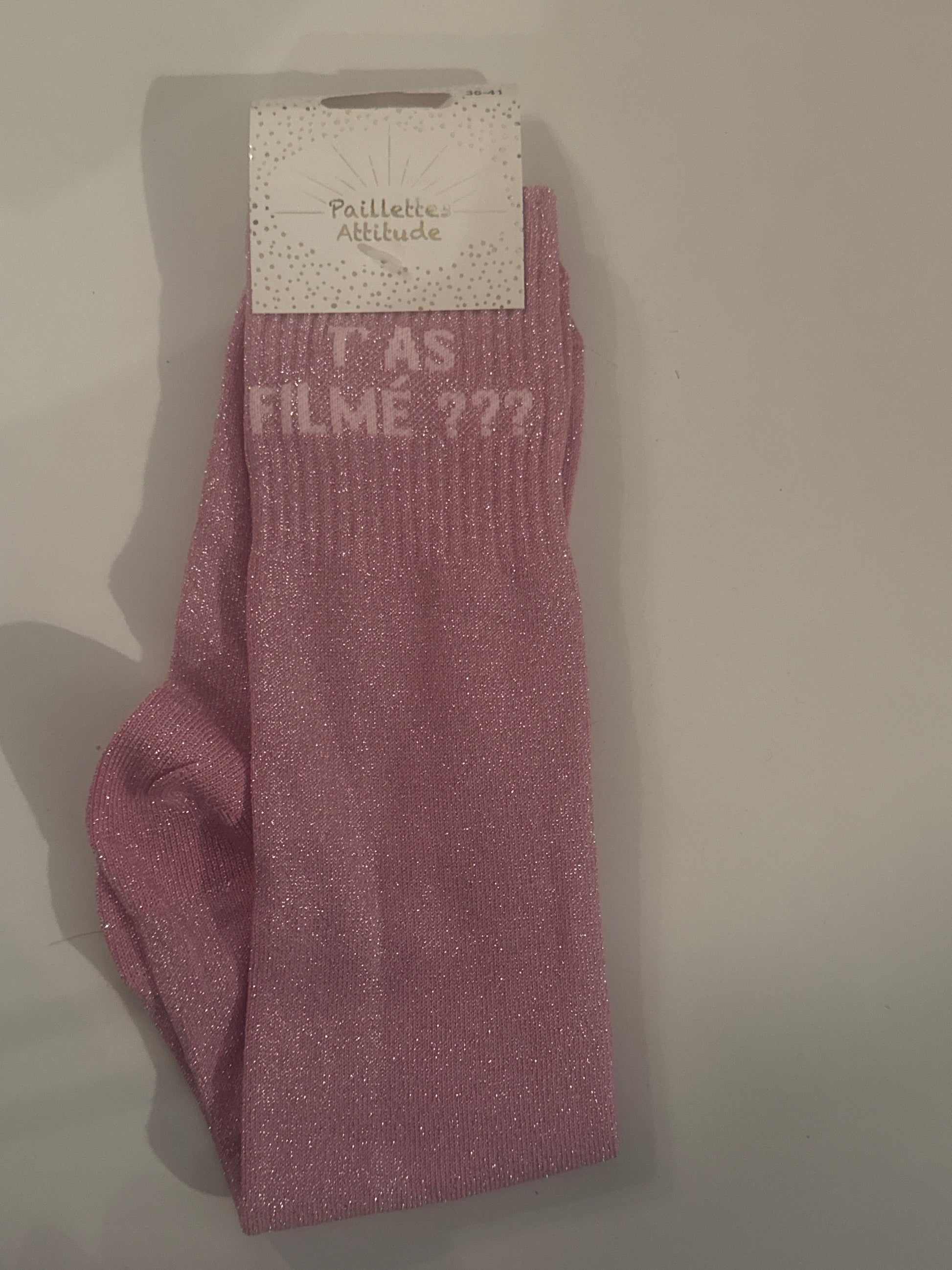 chaussette pailletée équitation T’AS FILMÉ ??? 36/41