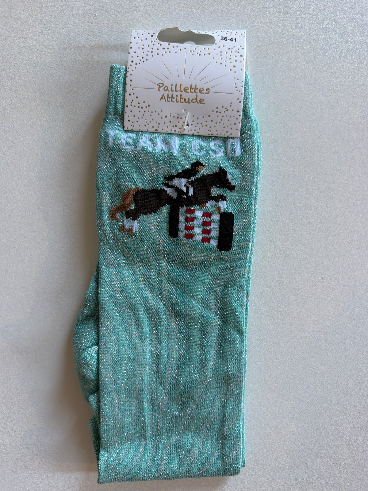 Chaussette pailletée équitation 36-41 TEAM CSO