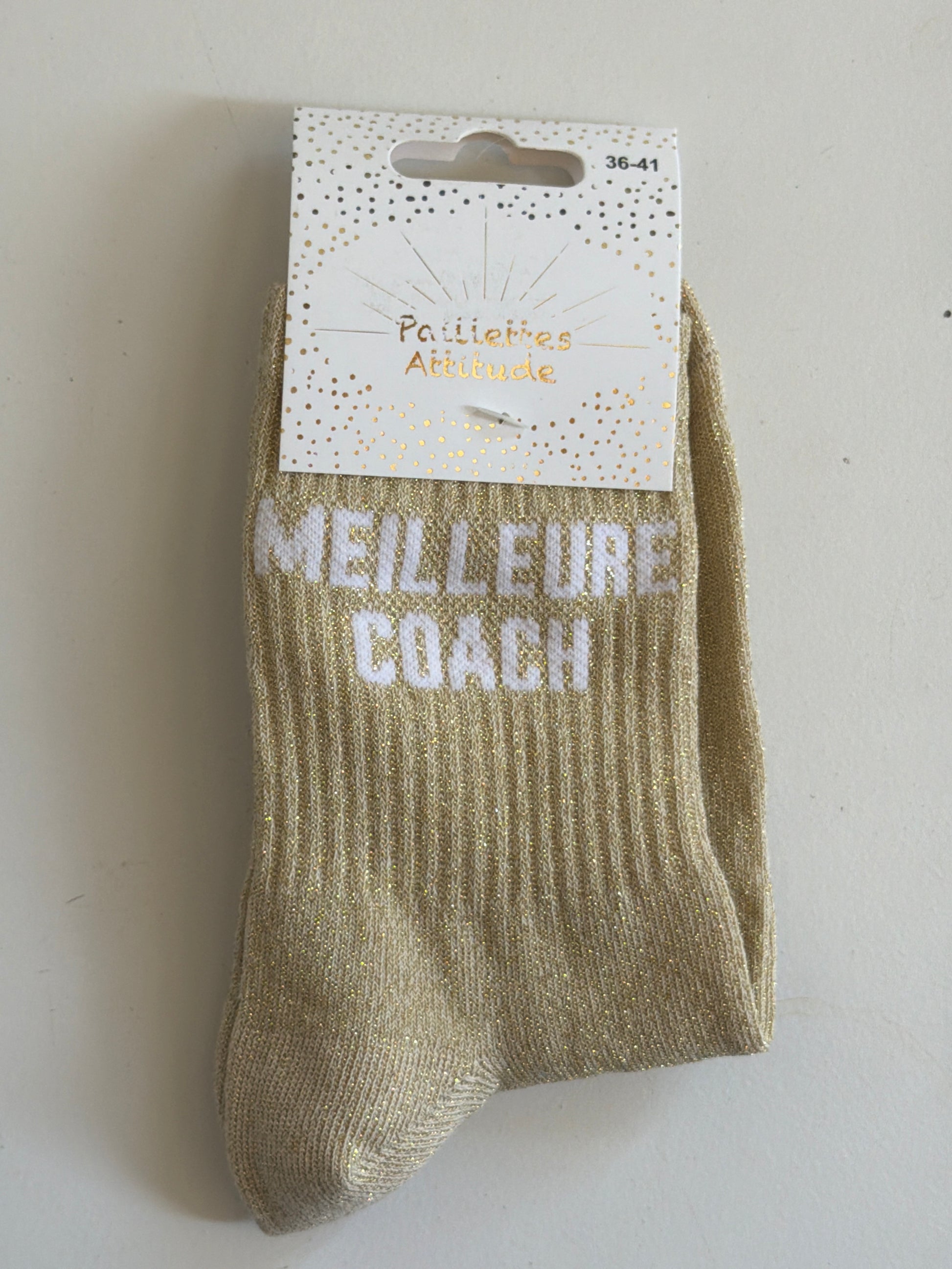 Chaussette de ville pailletée 36-41 MEILLEURE COACH