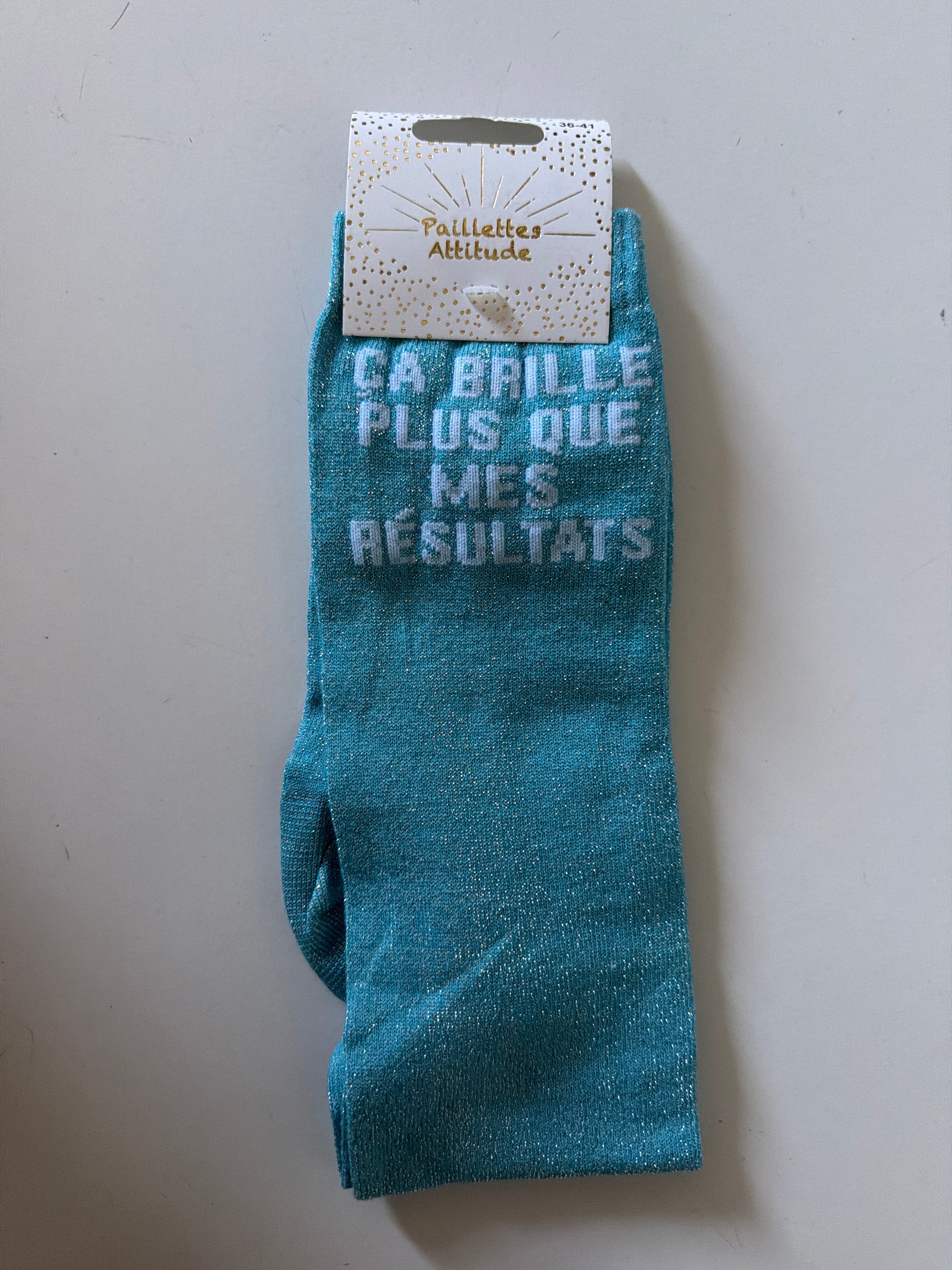 Chaussette pailletée équitation 36-41 ÇA BRILLE PLUS QUE MES RÉSULTATS  