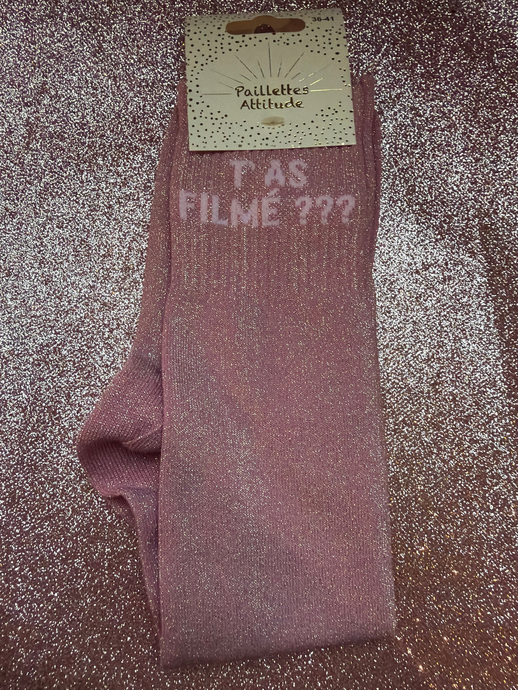 chaussette pailletée équitation T’AS FILMÉ ??? 36/41