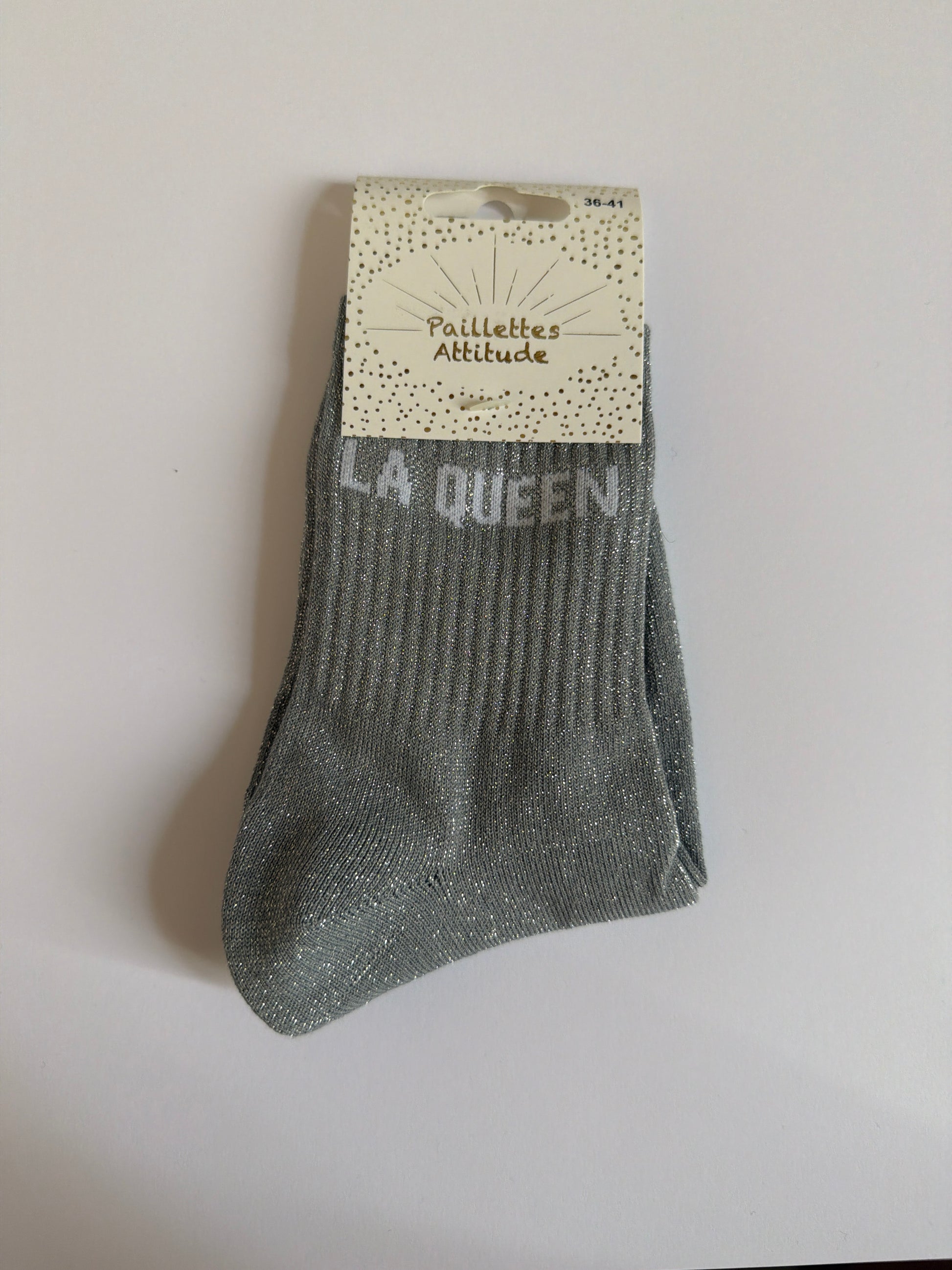Chaussette de ville pailletée 36-41 LA QUEEN