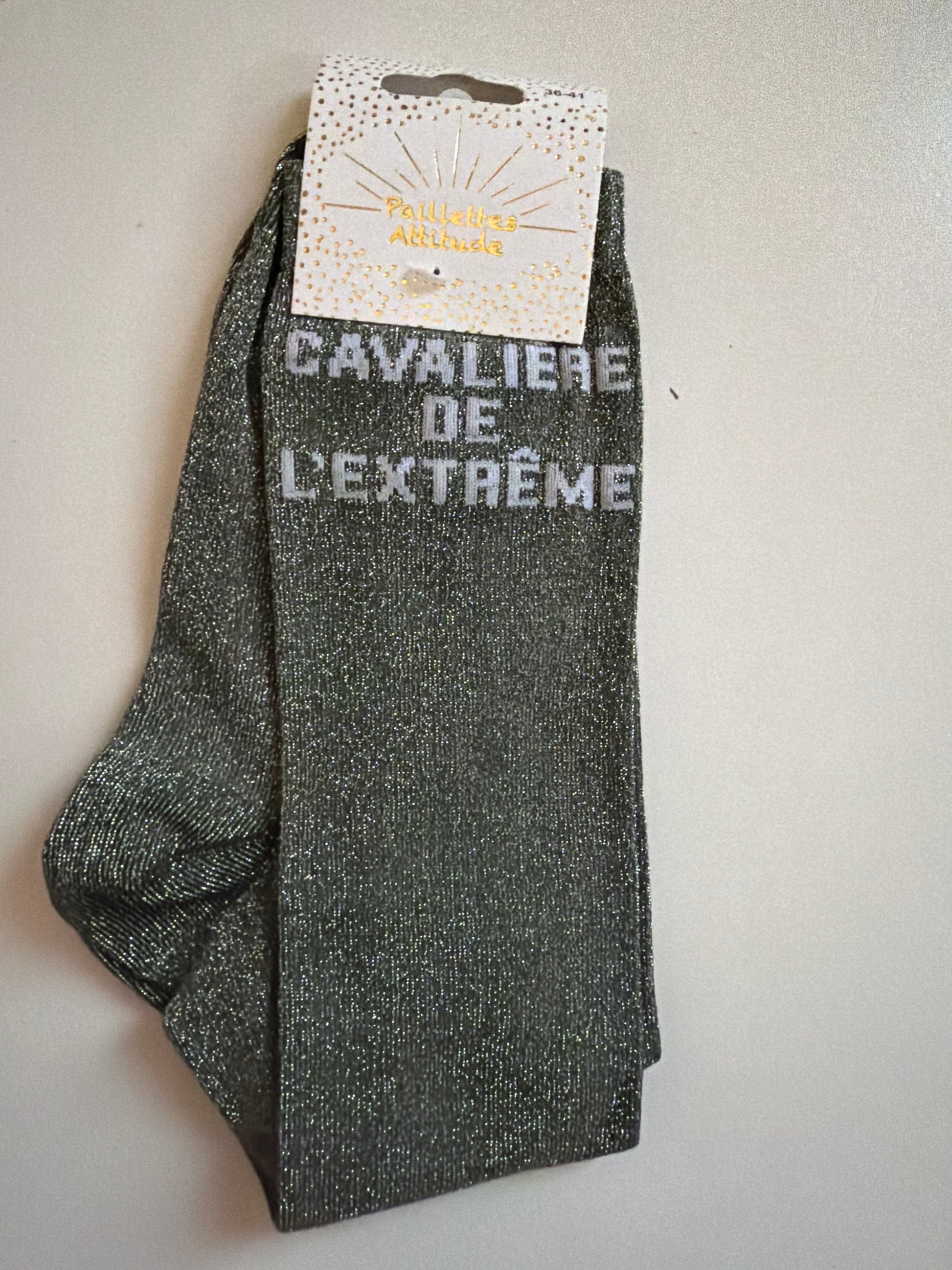 Chaussette pailletée équitation 36-41 CAVALIÈRE DE L’EXTRÊME
