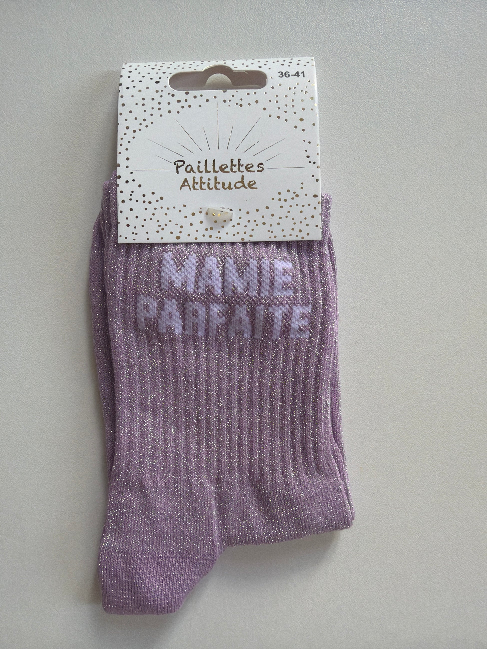 Chaussette de ville pailletée 36-41 MAMIE PARFAITE