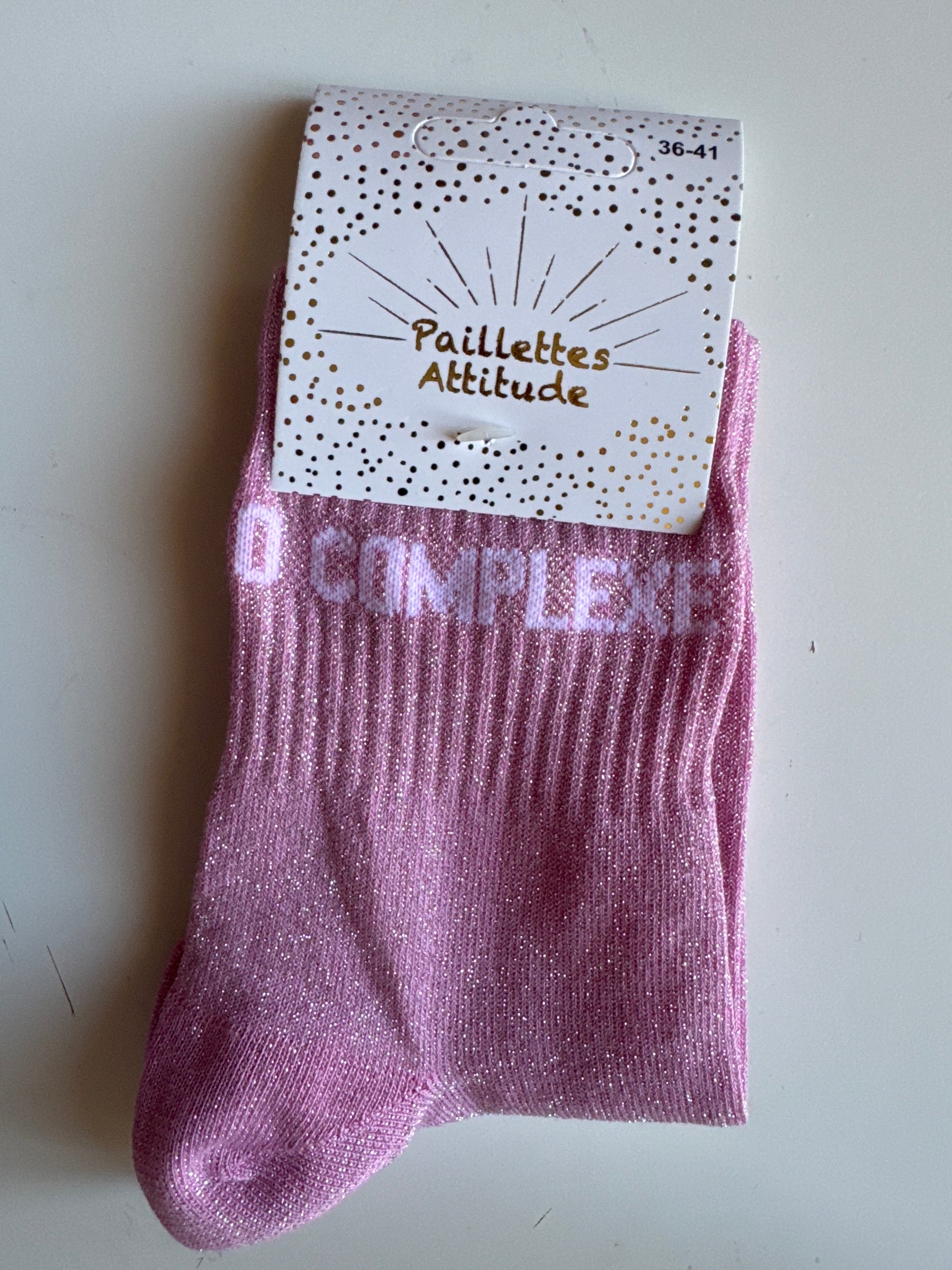 Chaussettes “0 Complexe” – Taille 36/41 ✨