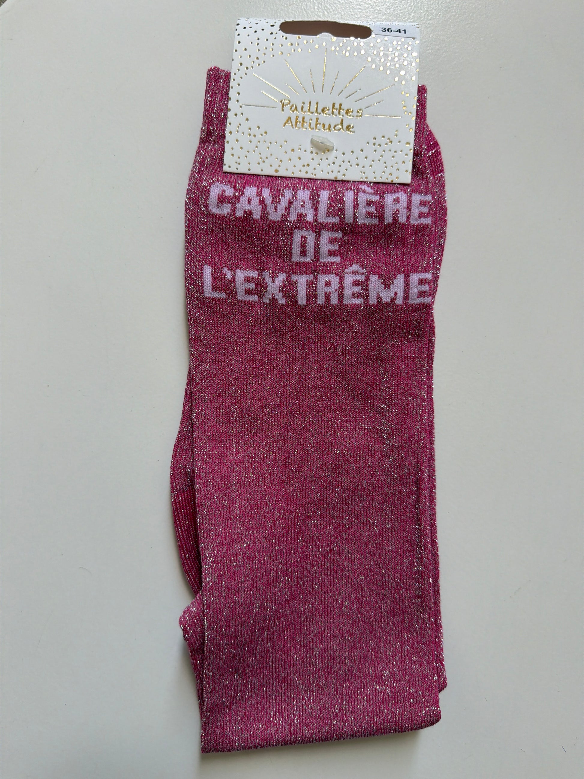 Chaussette pailletée équitation 36-41 CAVALIÈRE DE L’EXTRÊME