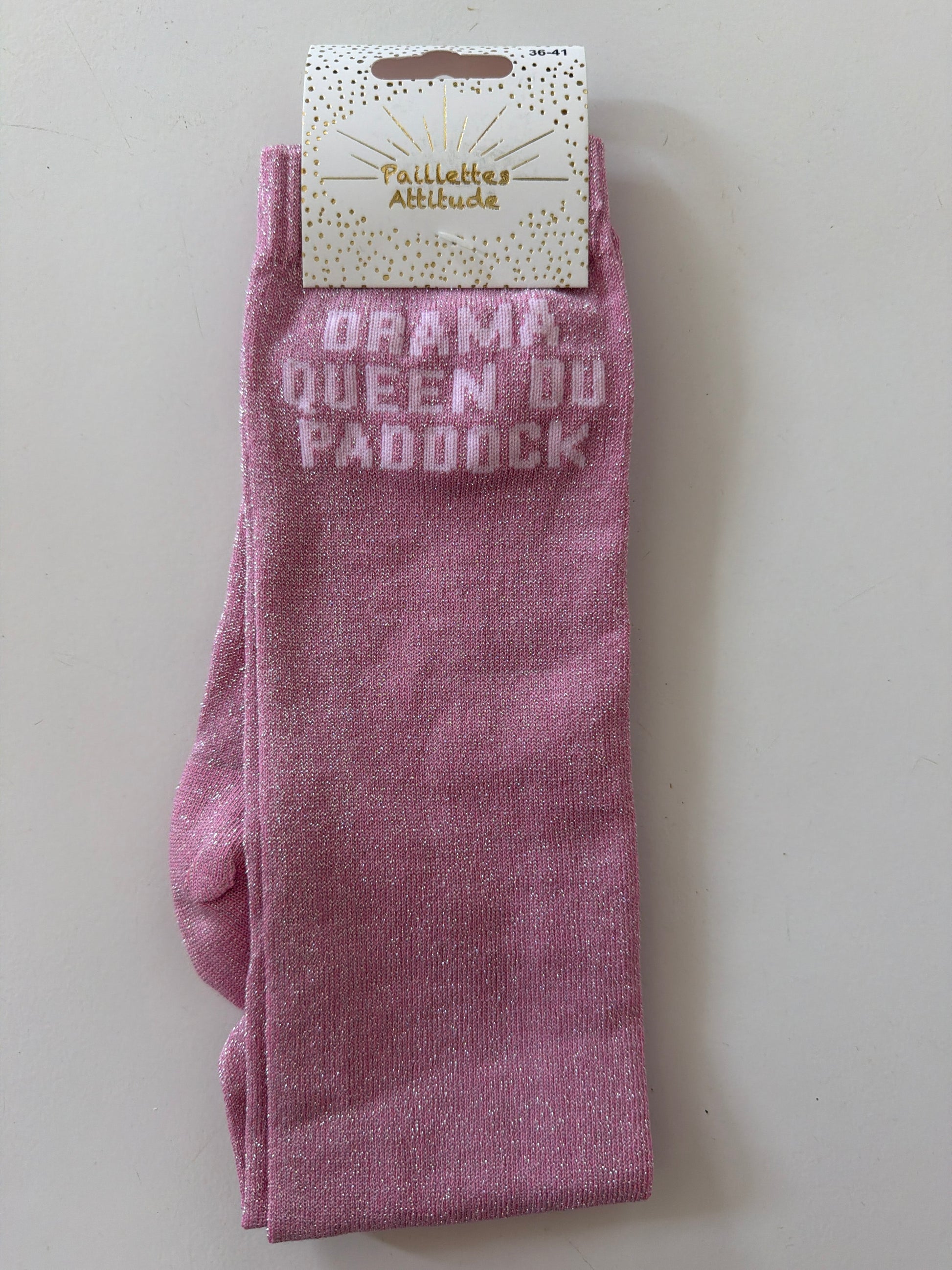 Chaussette équitation pailletée 36-41 DRAMA QUEEN DU PADDOCK