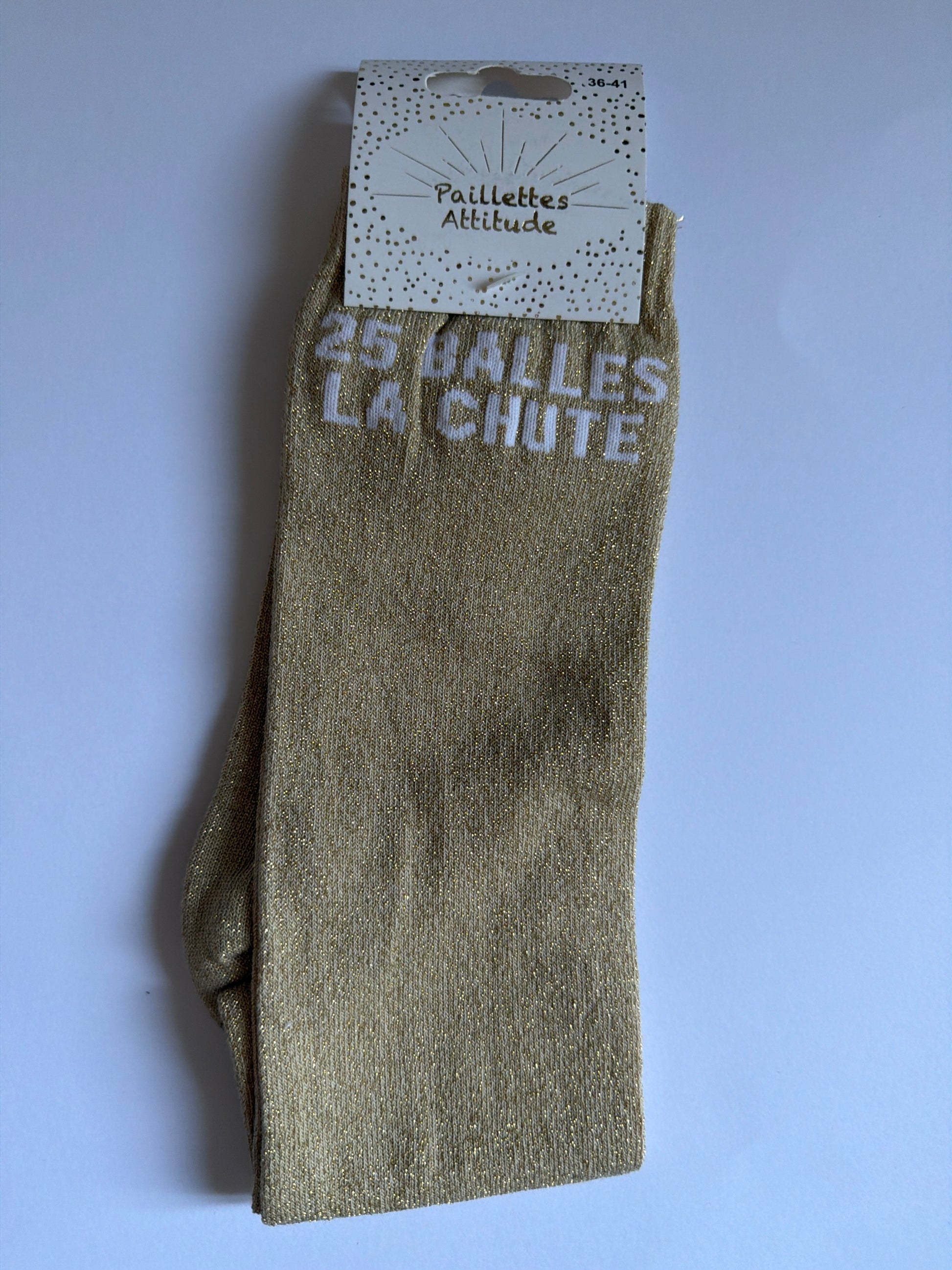 chaussette pailletée équitation 36-41 - 25 BALLES LA CHUTE