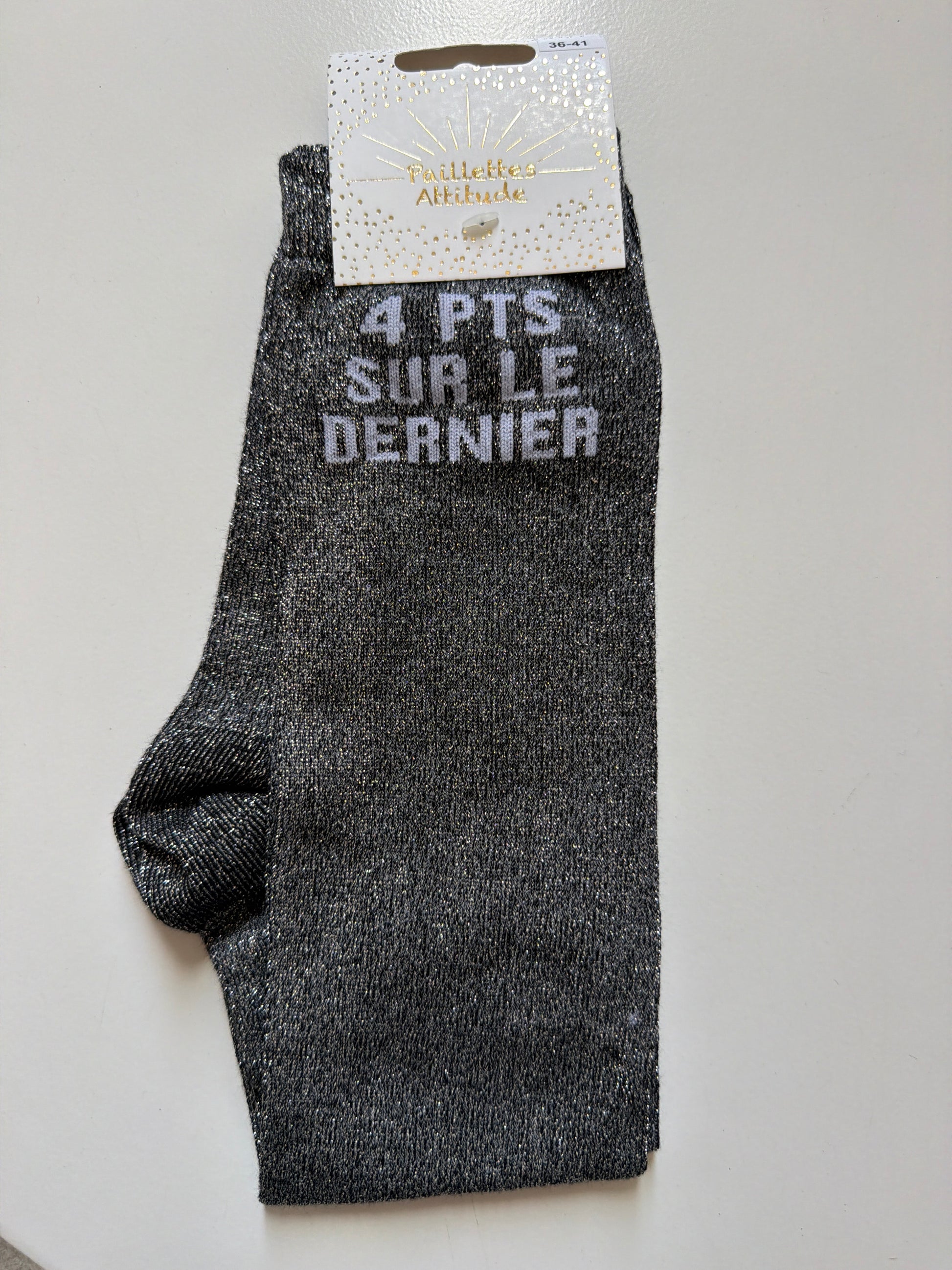 Chaussette pailletée équitation 36-41 - 4 PTS SUR LE DERNIER