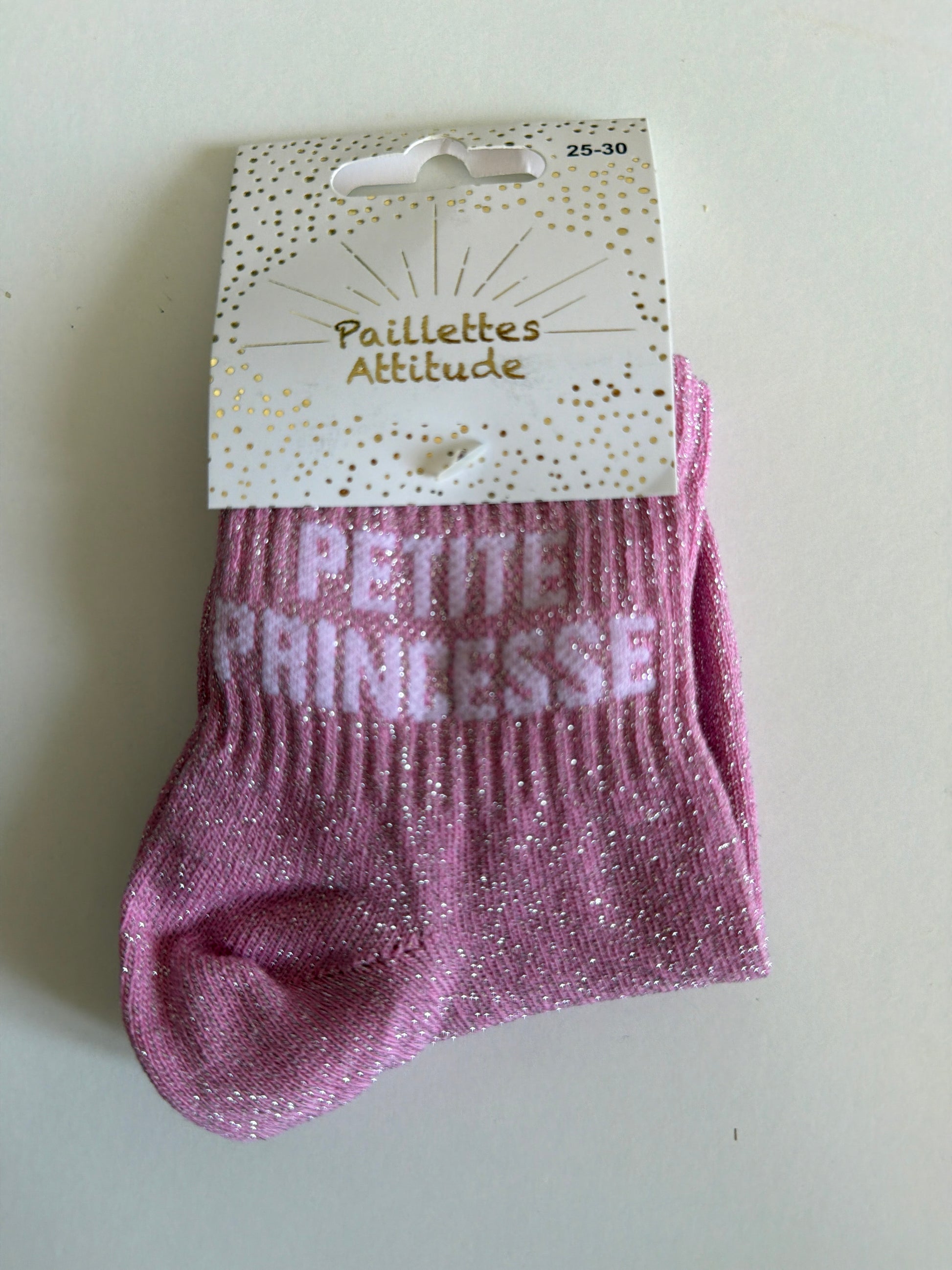Chaussette de ville pailletée 25-30