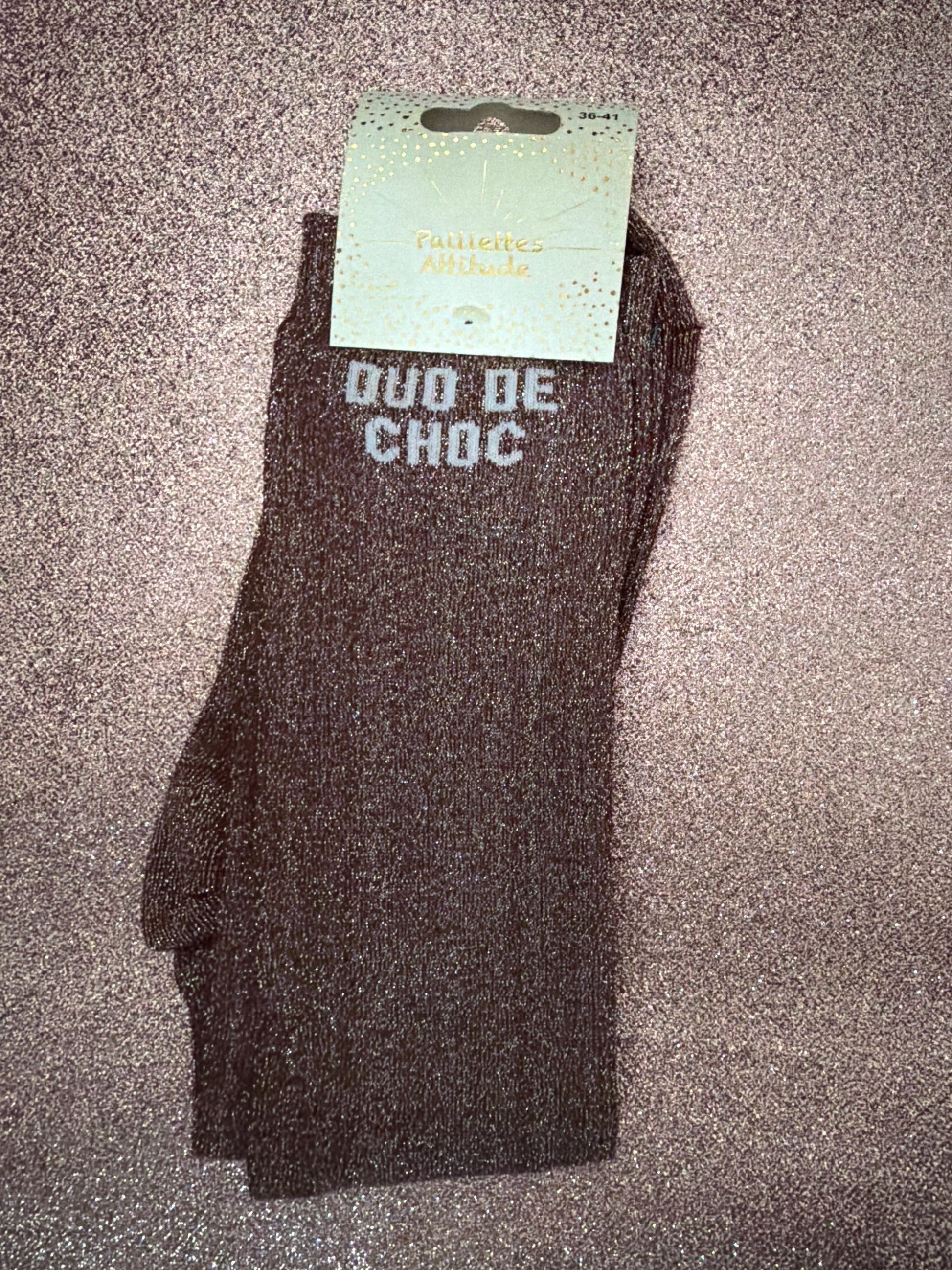 Chaussette pailletée DUO DE CHOC 36/41