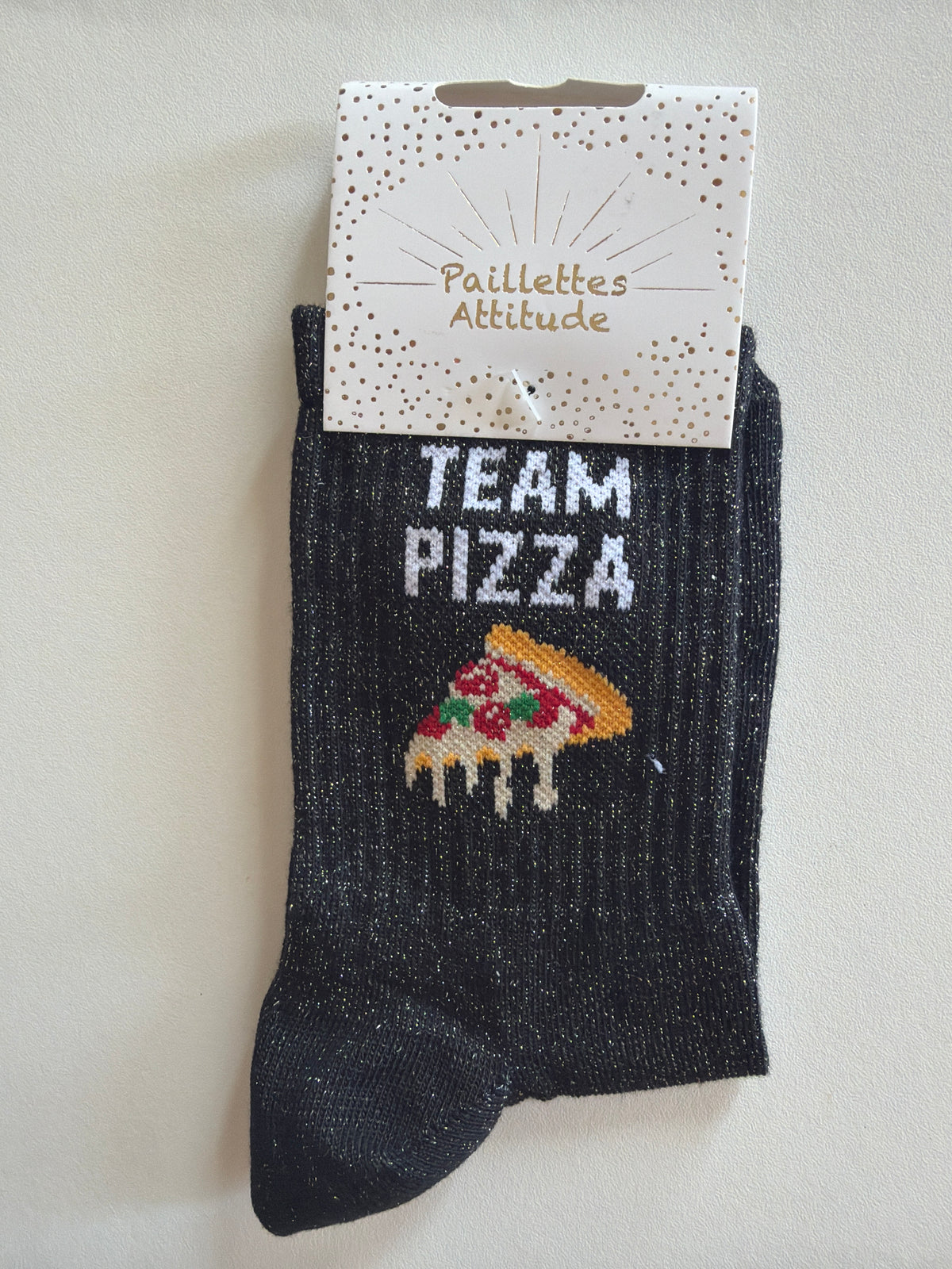 Chaussette pailletée de ville 36-41 TEAM PIZZA