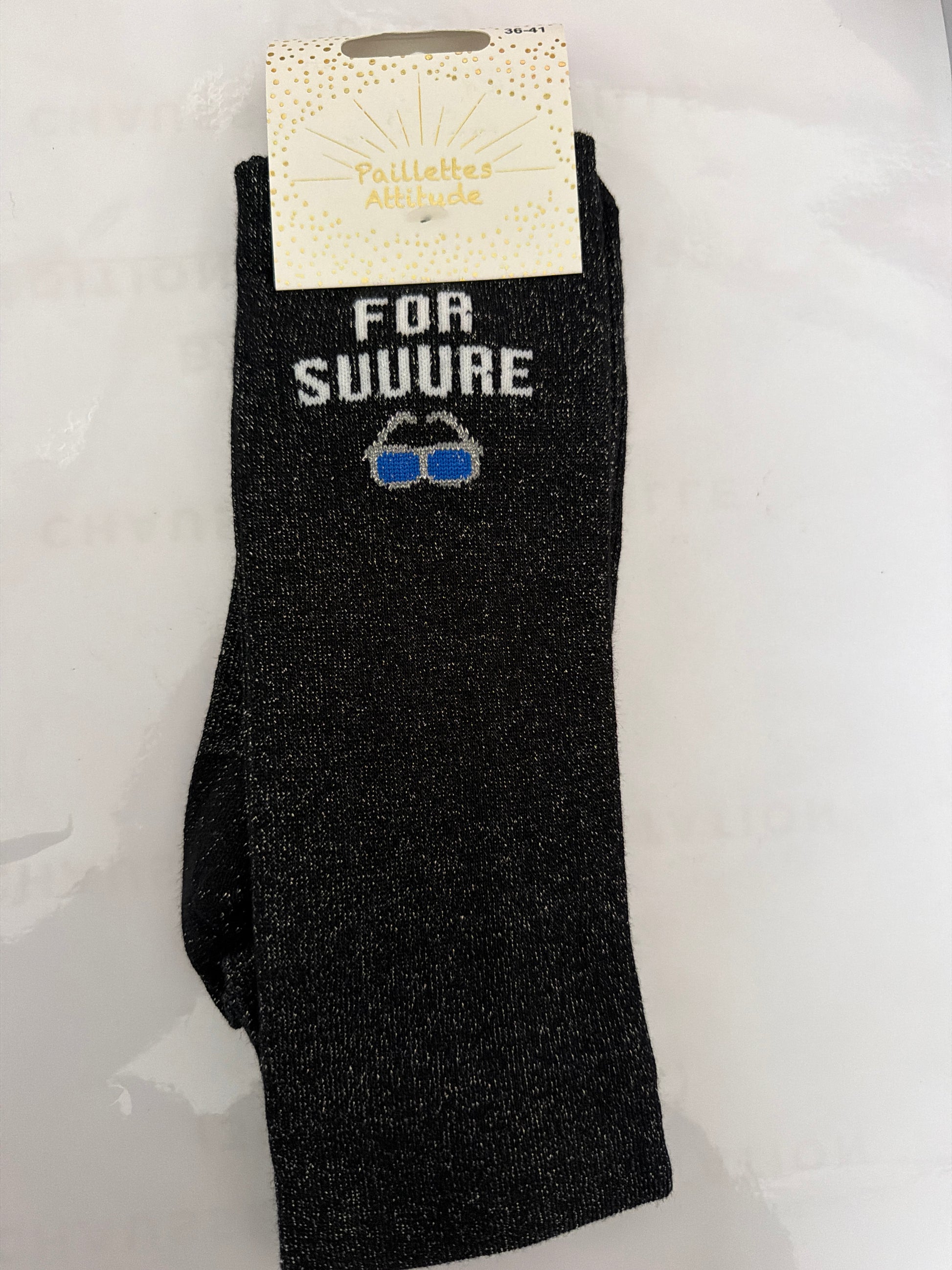 Chaussette pailletée équitation 36-41 FOR SUUURE 