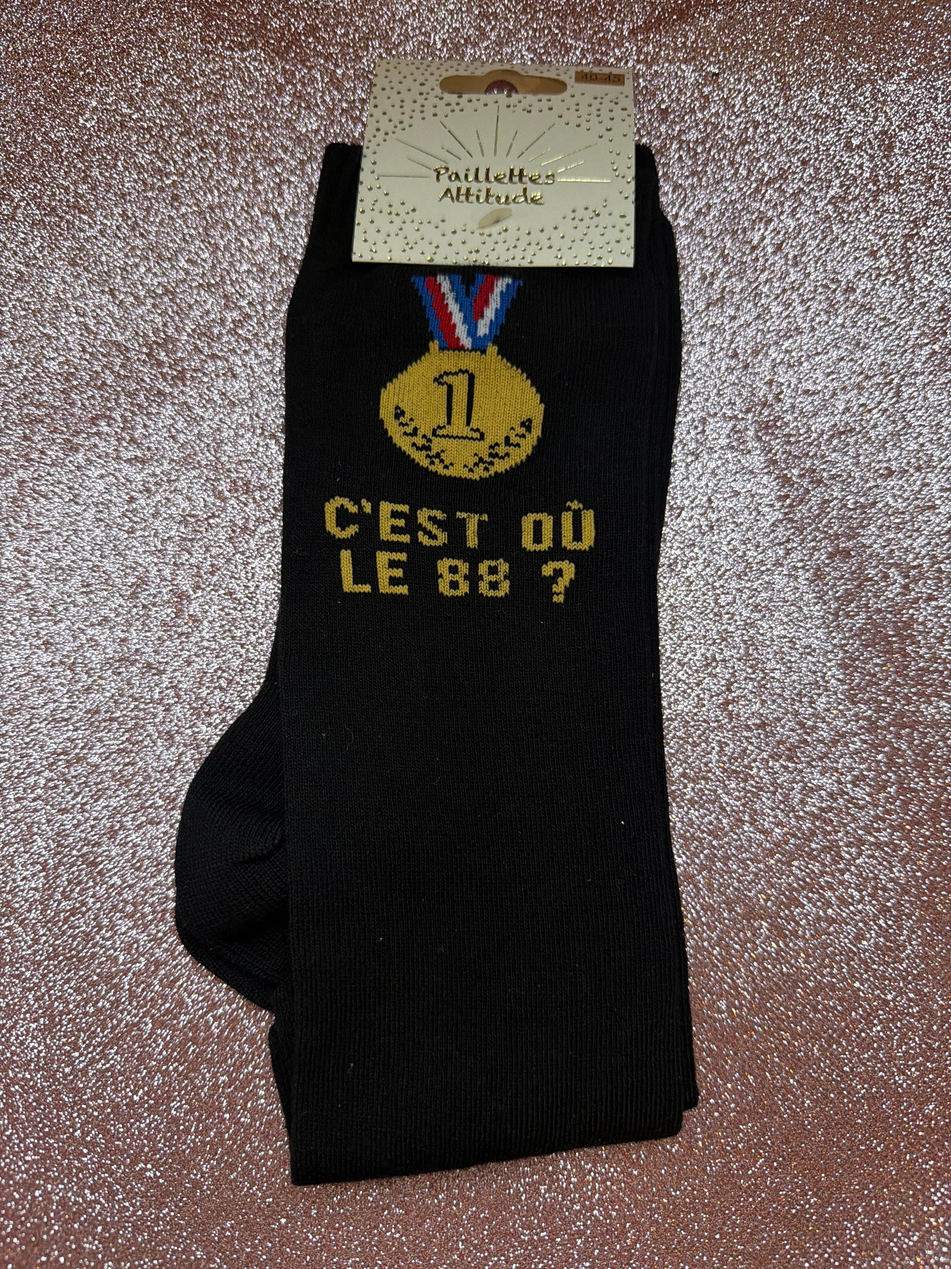Édition limité Chaussette homme C’EST OU LE 88 ? 40/45