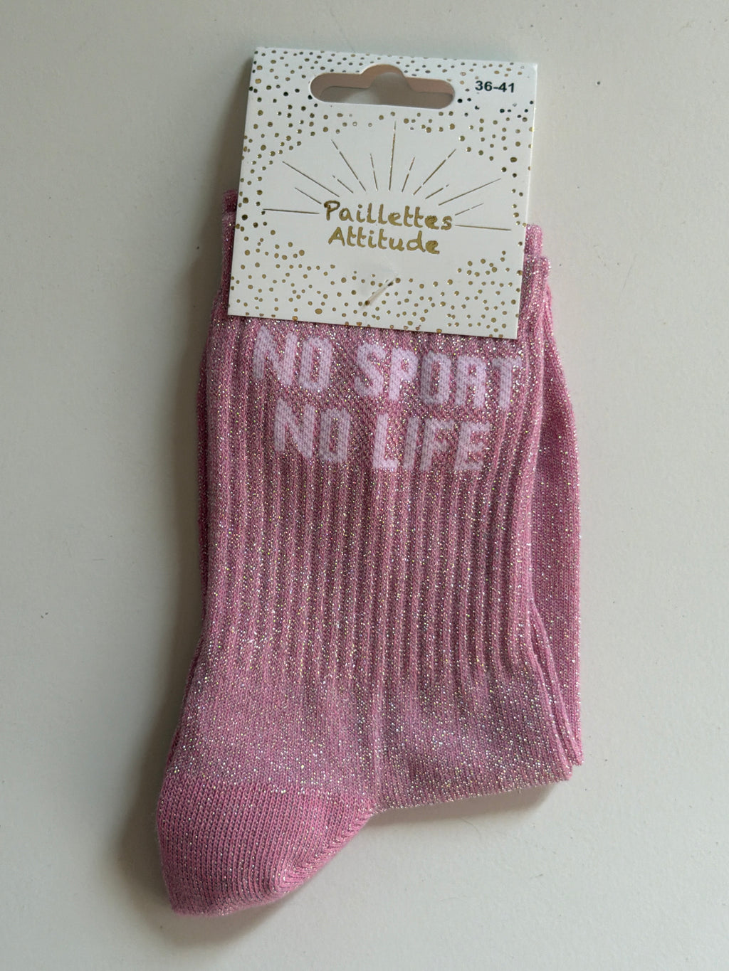 Chaussette de ville pailletée 36-41 NO SPORT NO LIFE