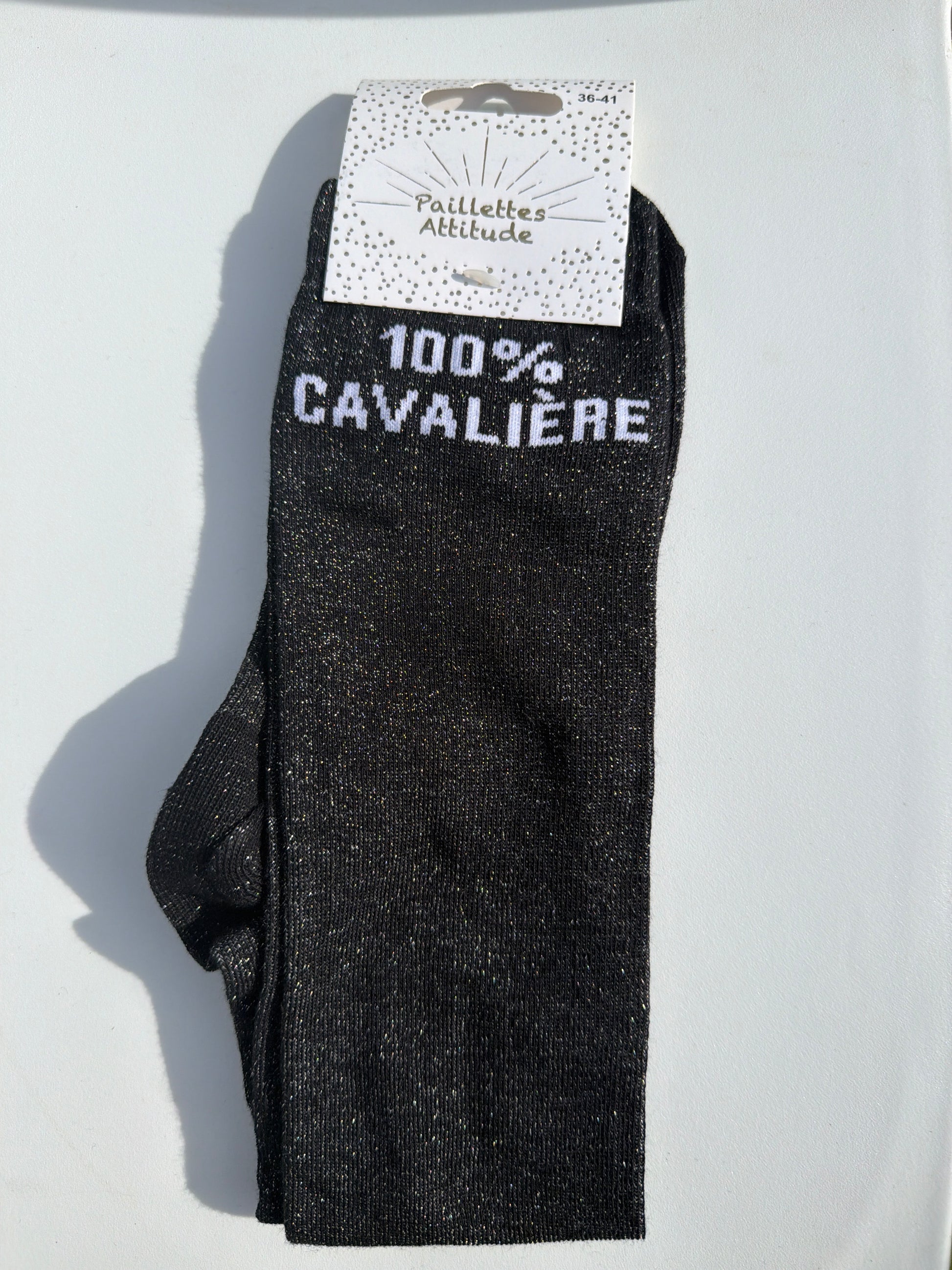 Chaussette pailletée équitation 36-41 - 100% CAVALIÈRE