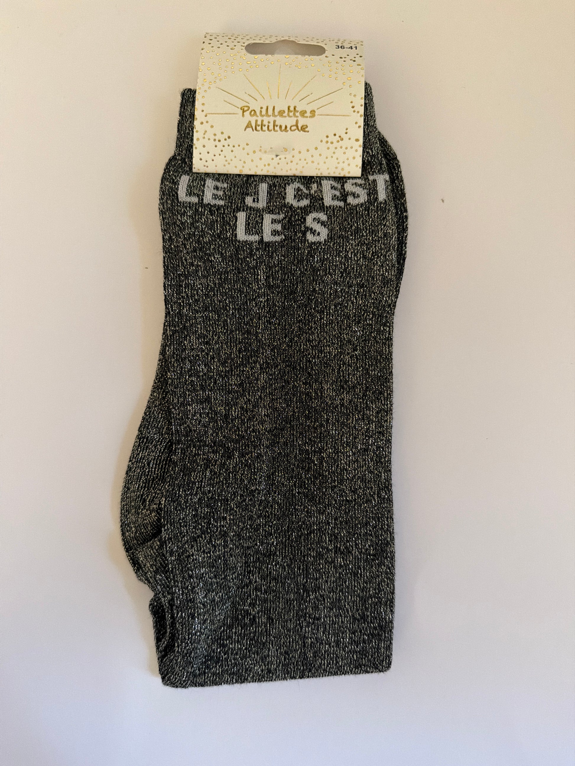 Chaussette pailletée équitation 36-41 LE J C’EST LE S