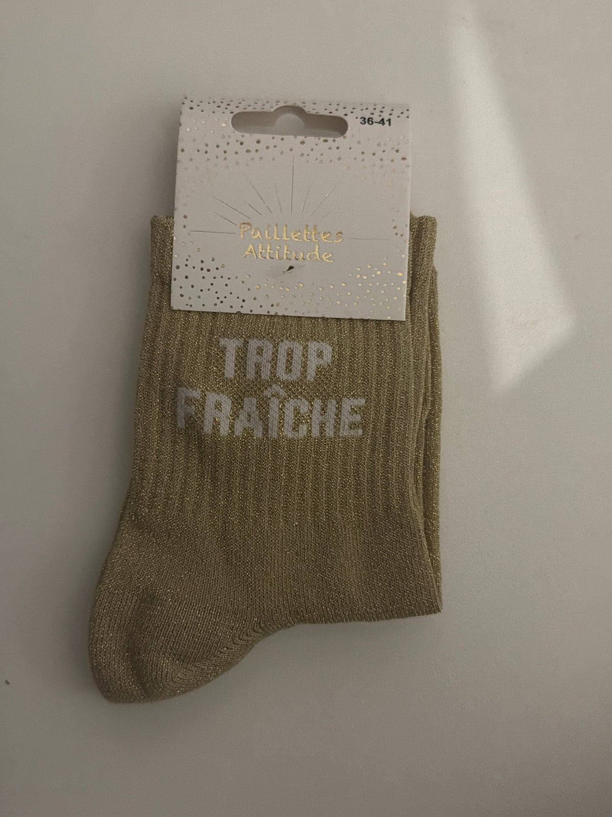 Chaussette de ville Pailletée 36-41 TROP FRAÎCHE