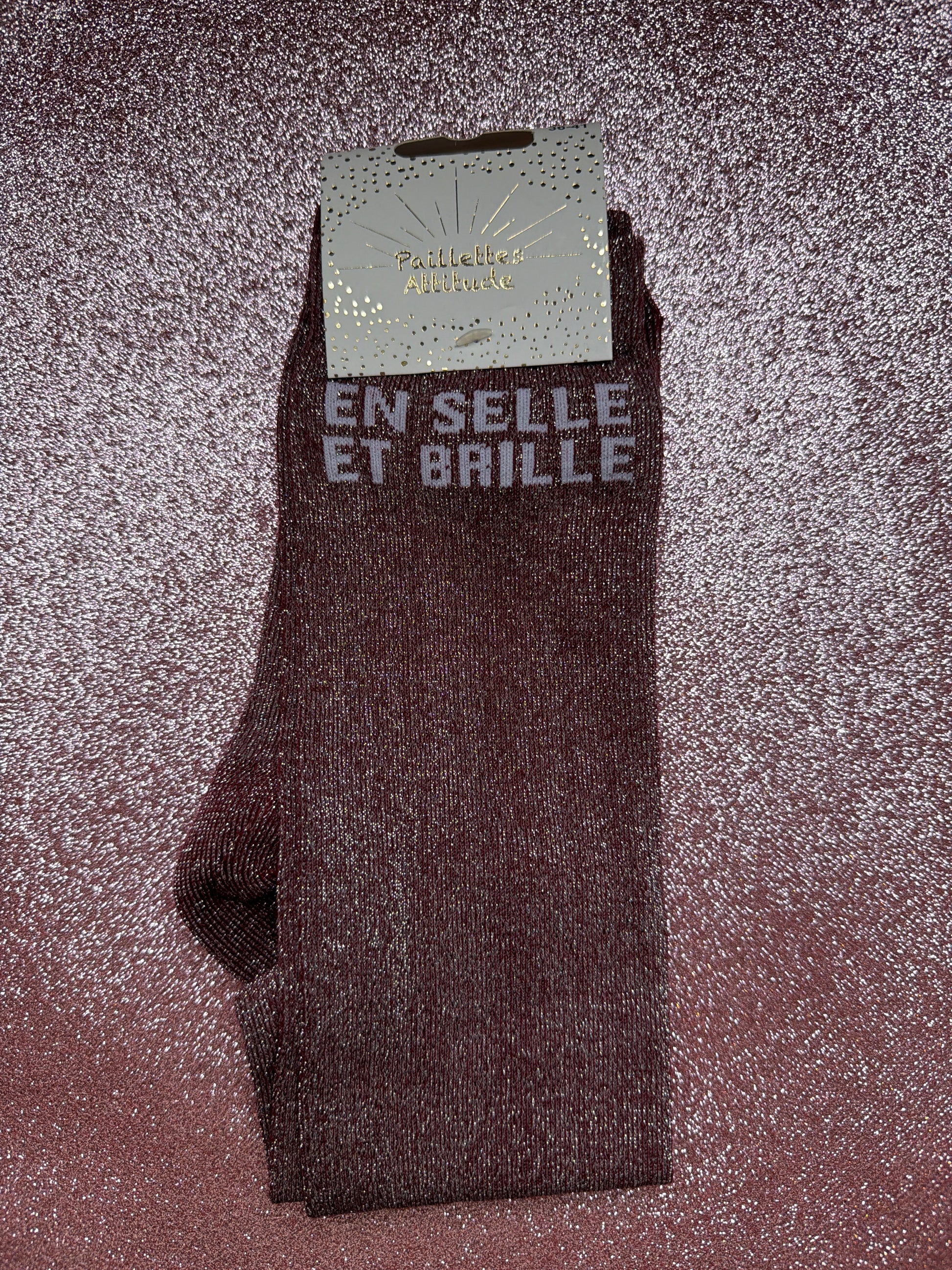 chaussette pailletée EN SELLE ET BRILLE 36/41