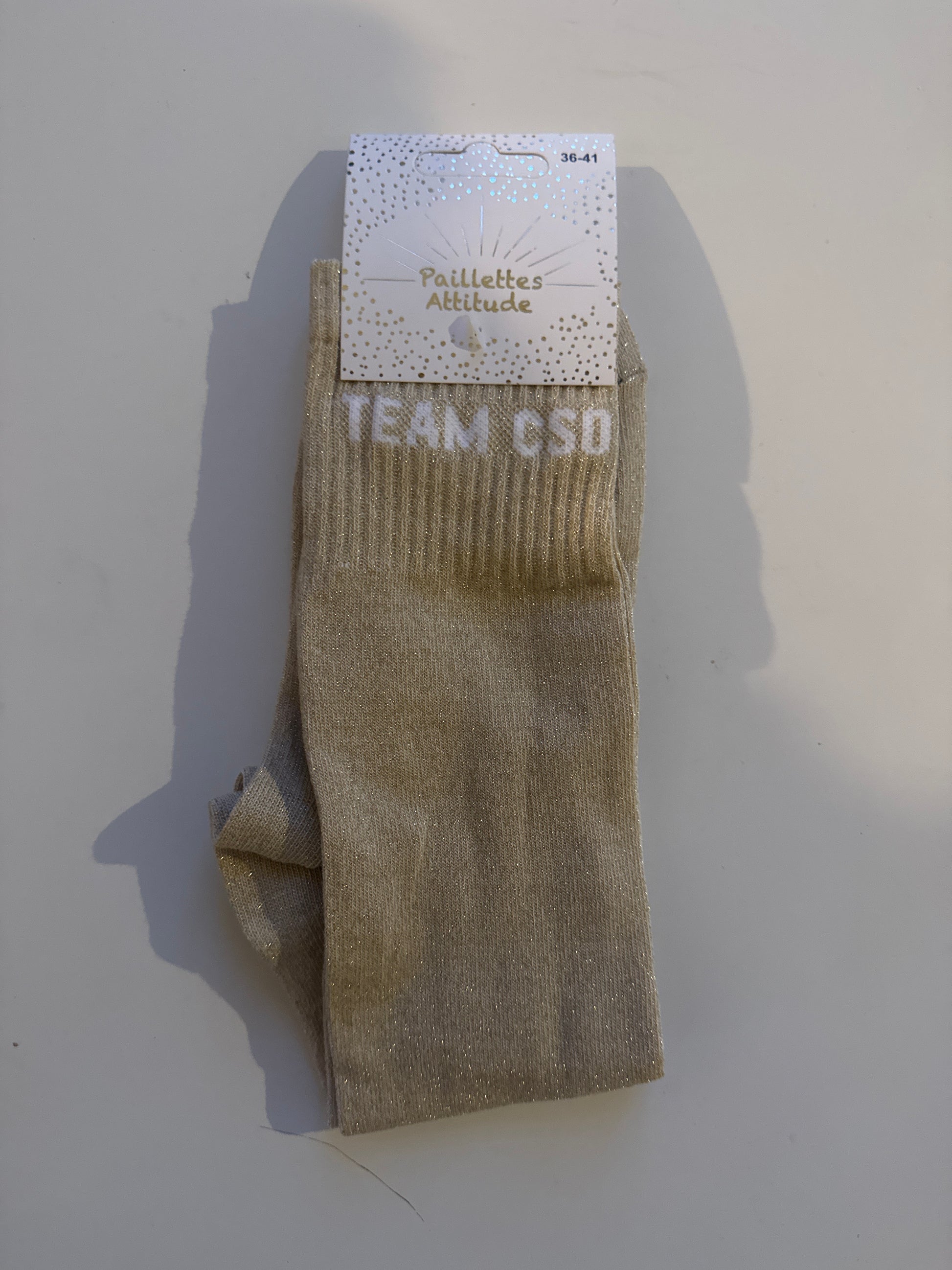 chaussette pailletée TEAM CSO 36/41