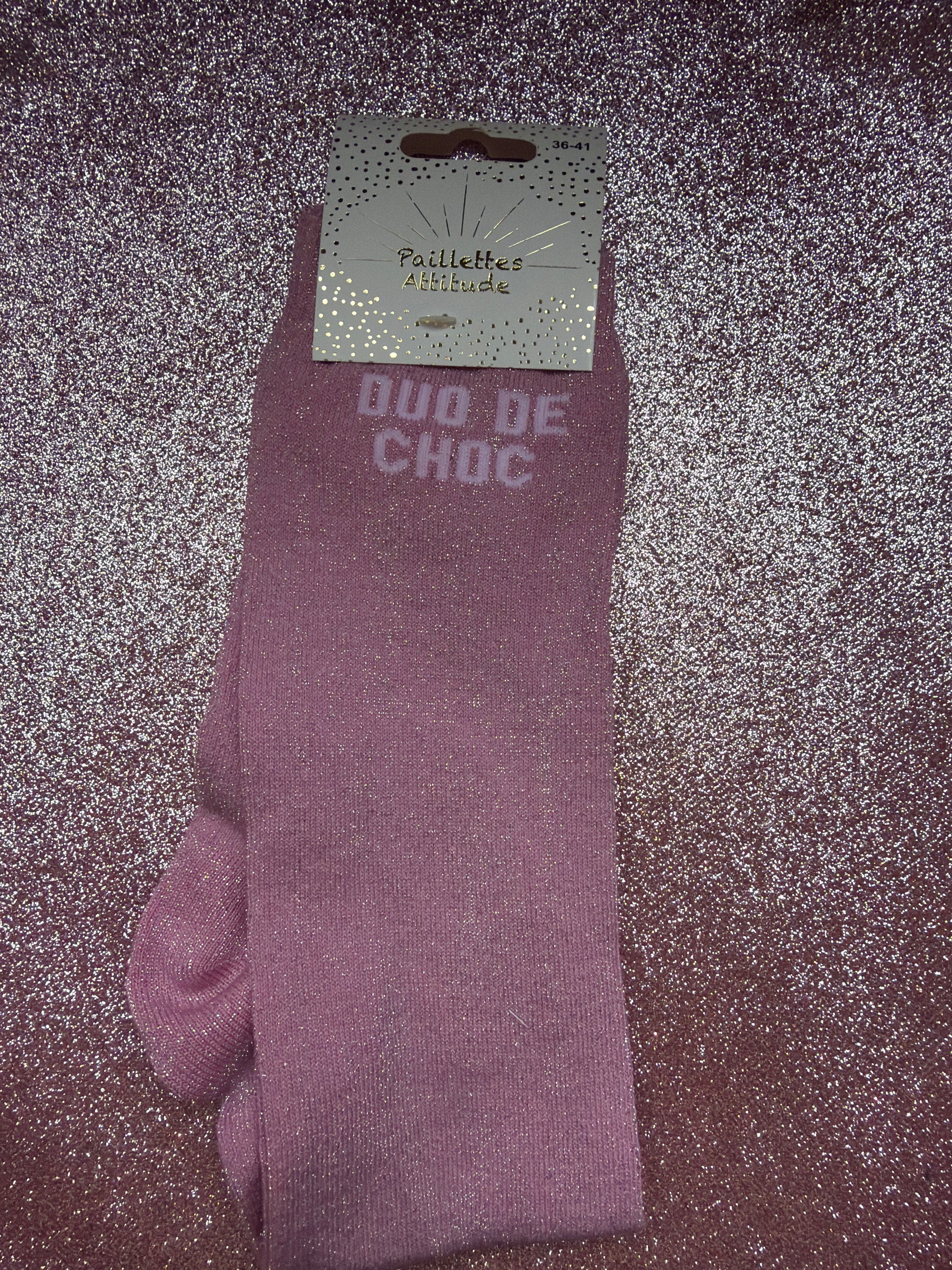 Chaussette pailletée DUO DE CHOC 36/41