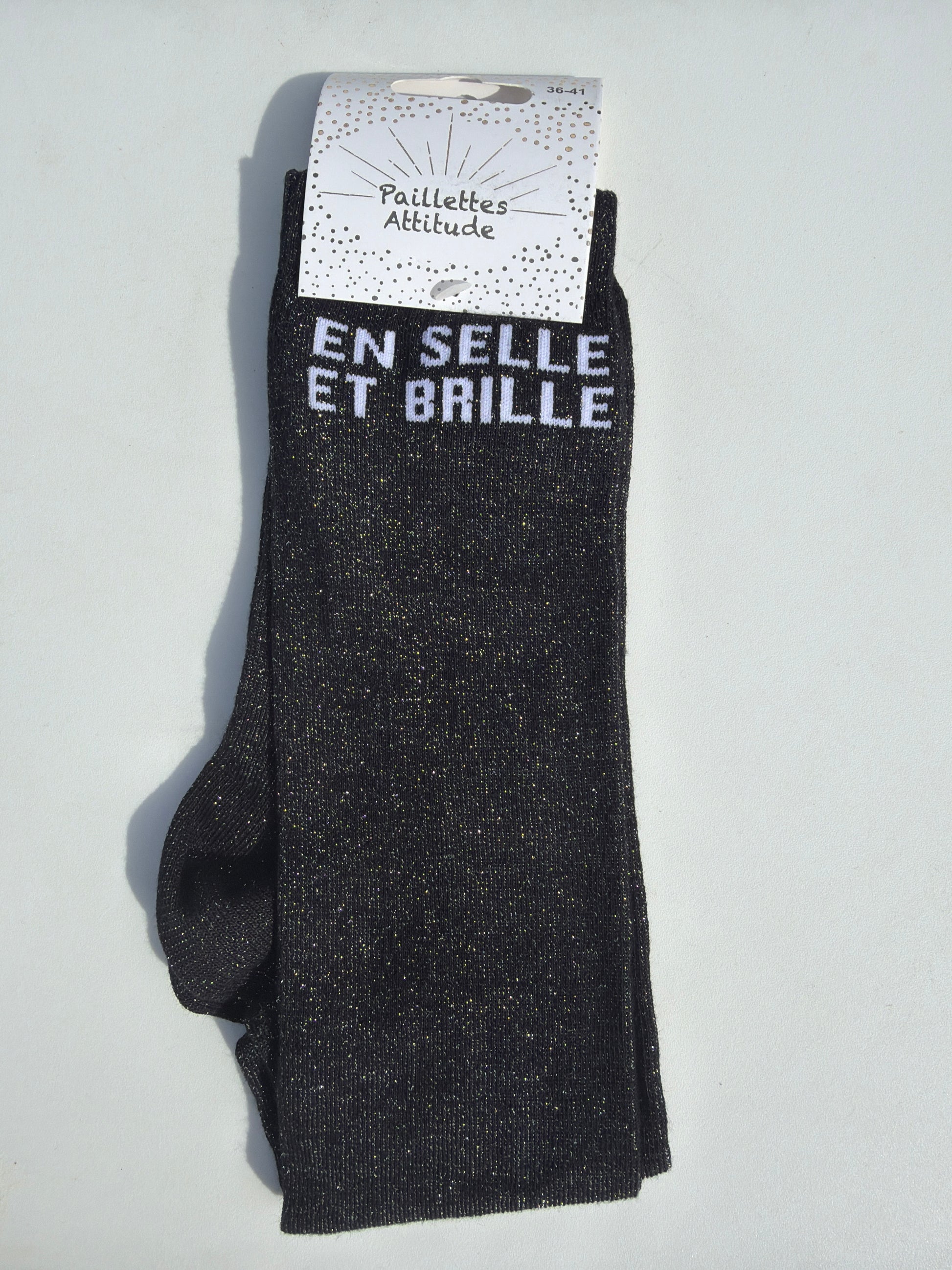 Chaussette pailletée équitation 36-41 EN SELLE ET BRILLE