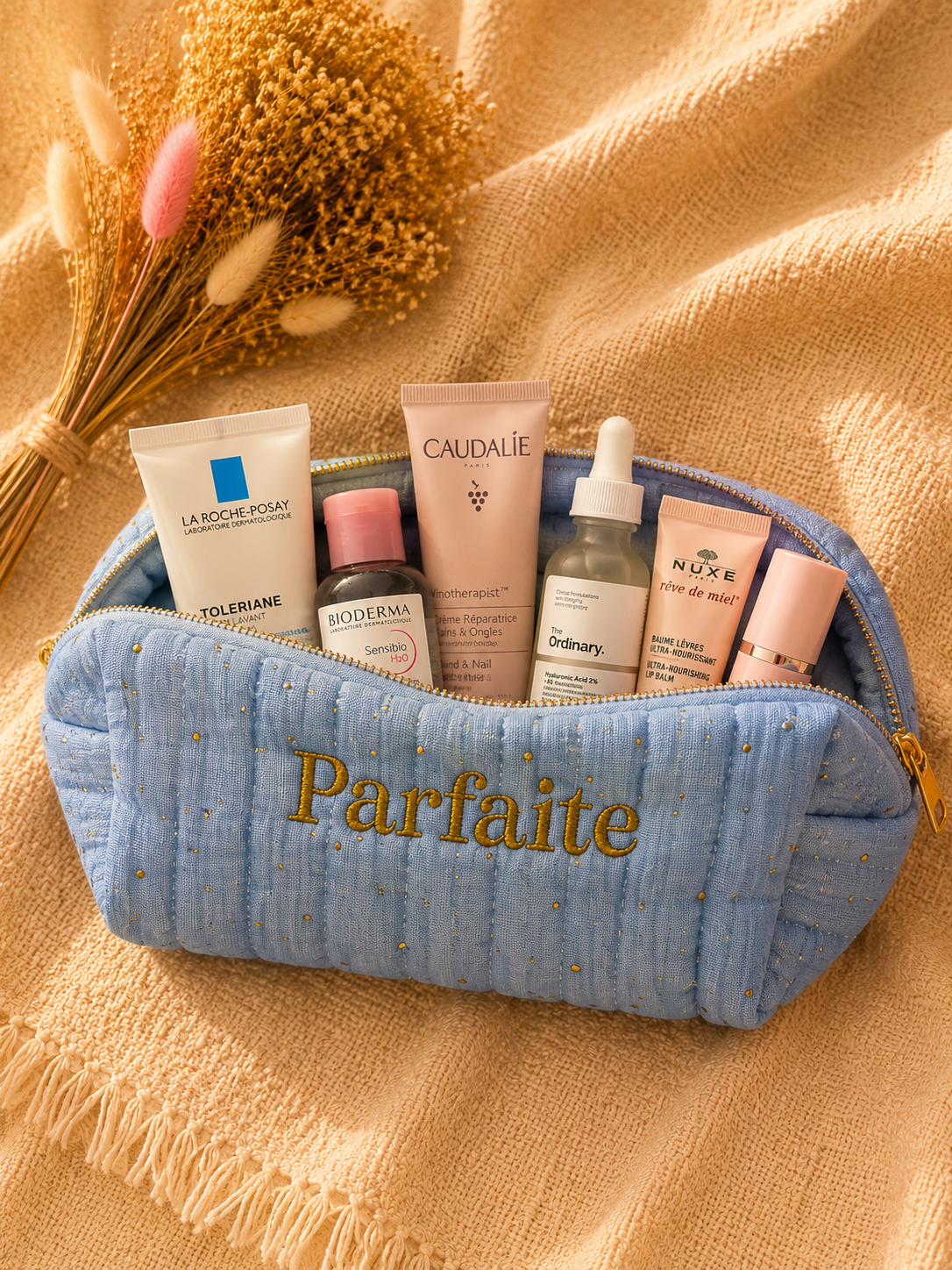 Trousse de toilette gaze de coton