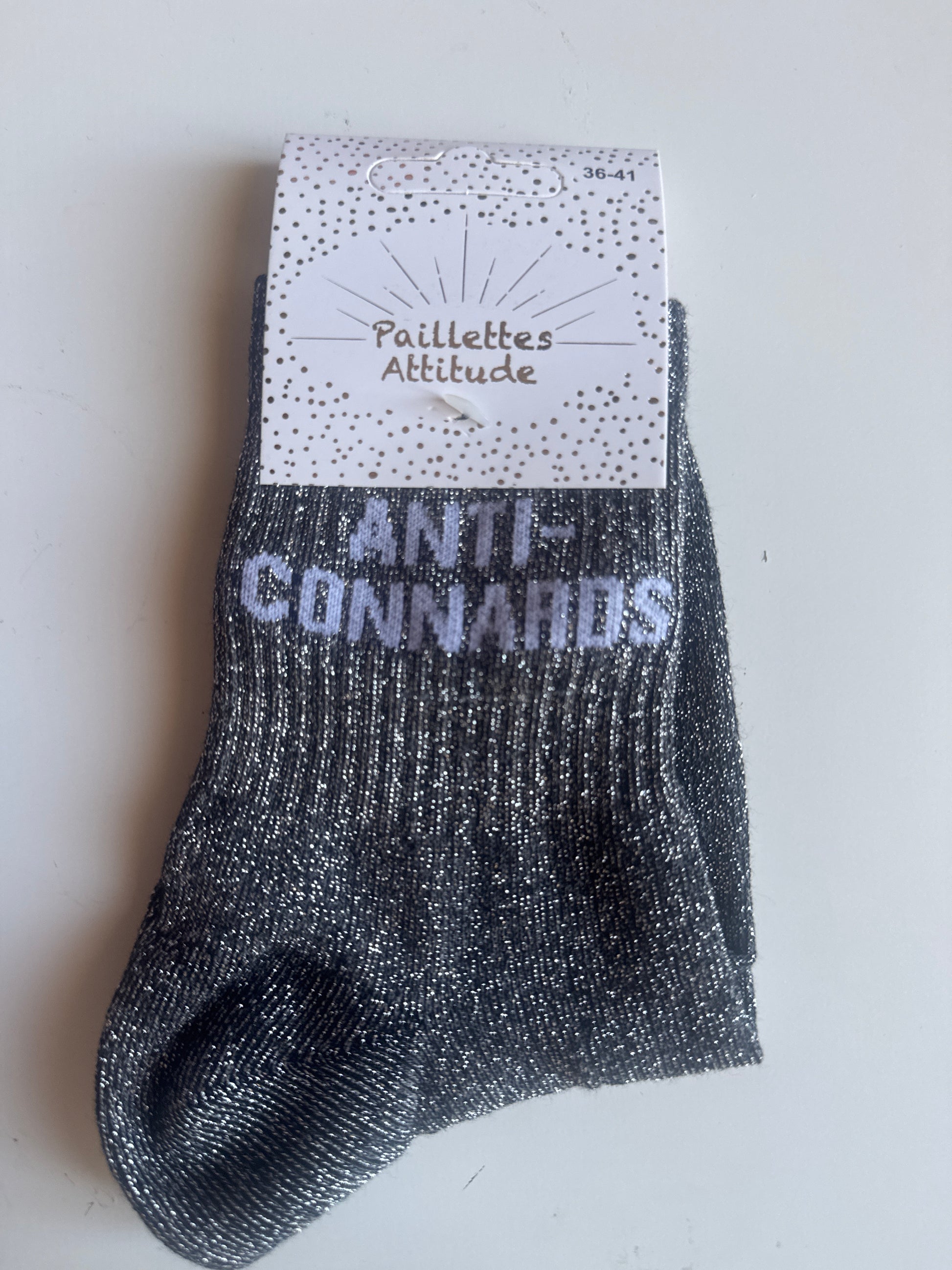 Chaussettes “Anti Connards” – Taille 36/41 ✨