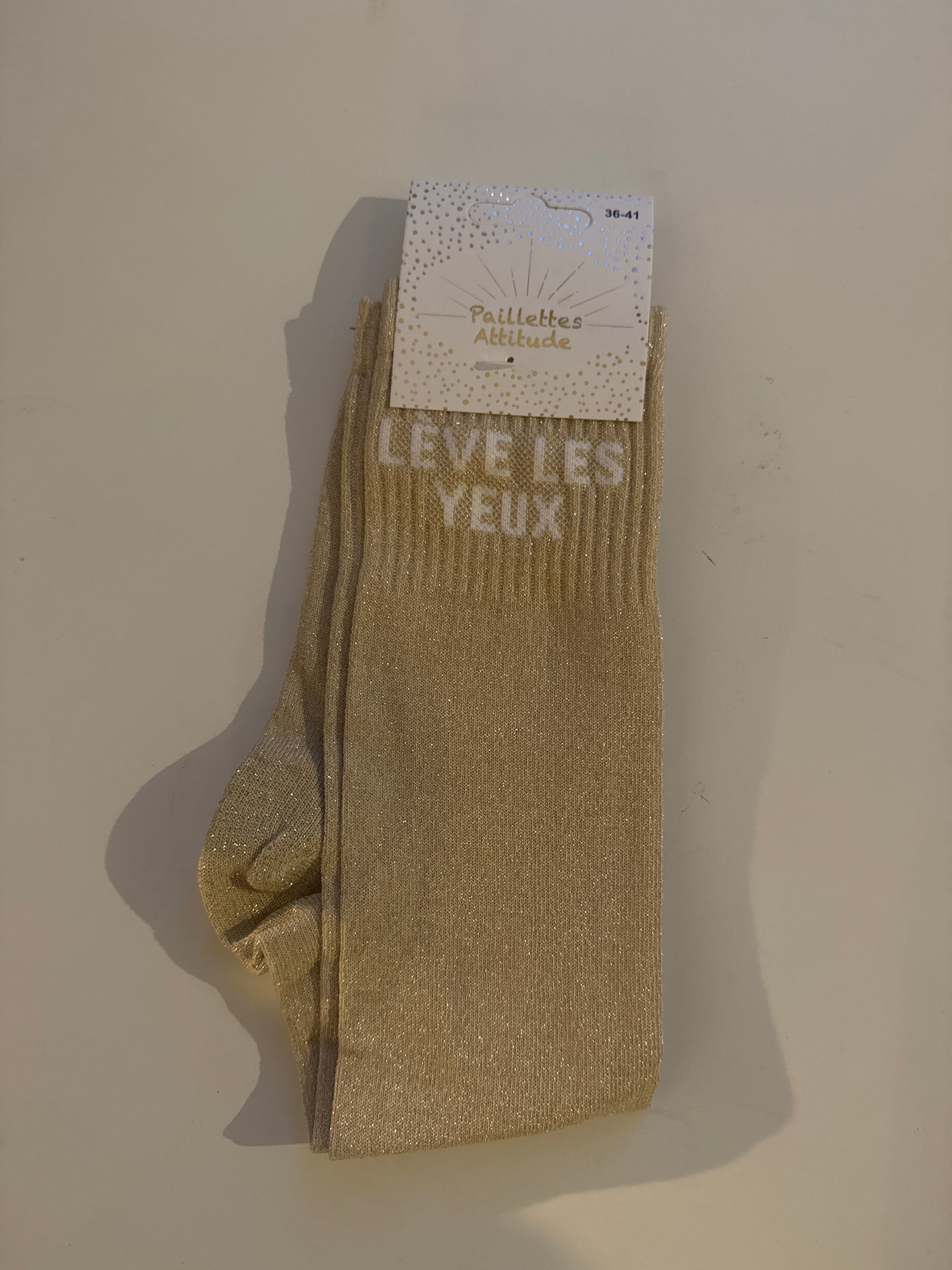 chaussette pailletée LÈVE LES YEUX 36/41