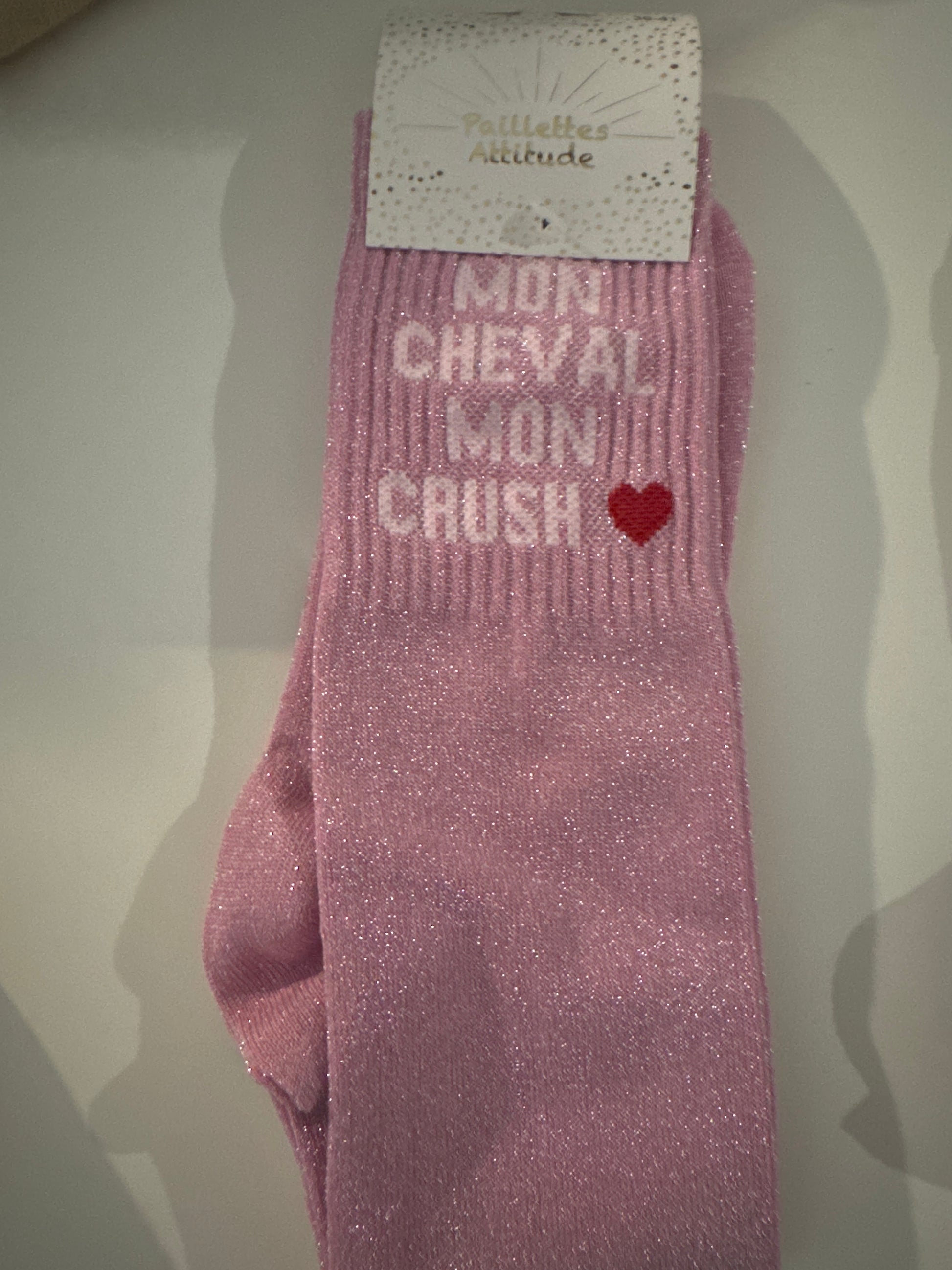 chaussette pailletée MON CHEVAL MON CRUSH ❤️ 36/41