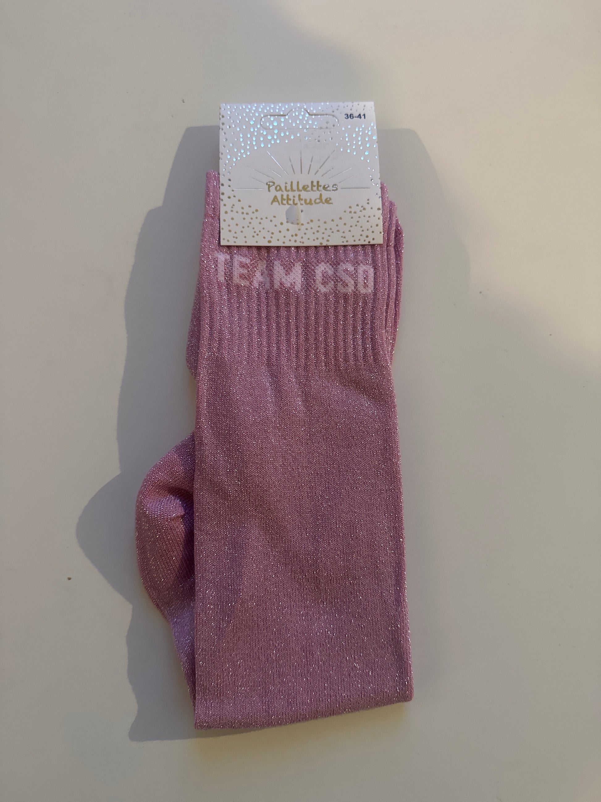 chaussette pailletée TEAM CSO 36/41