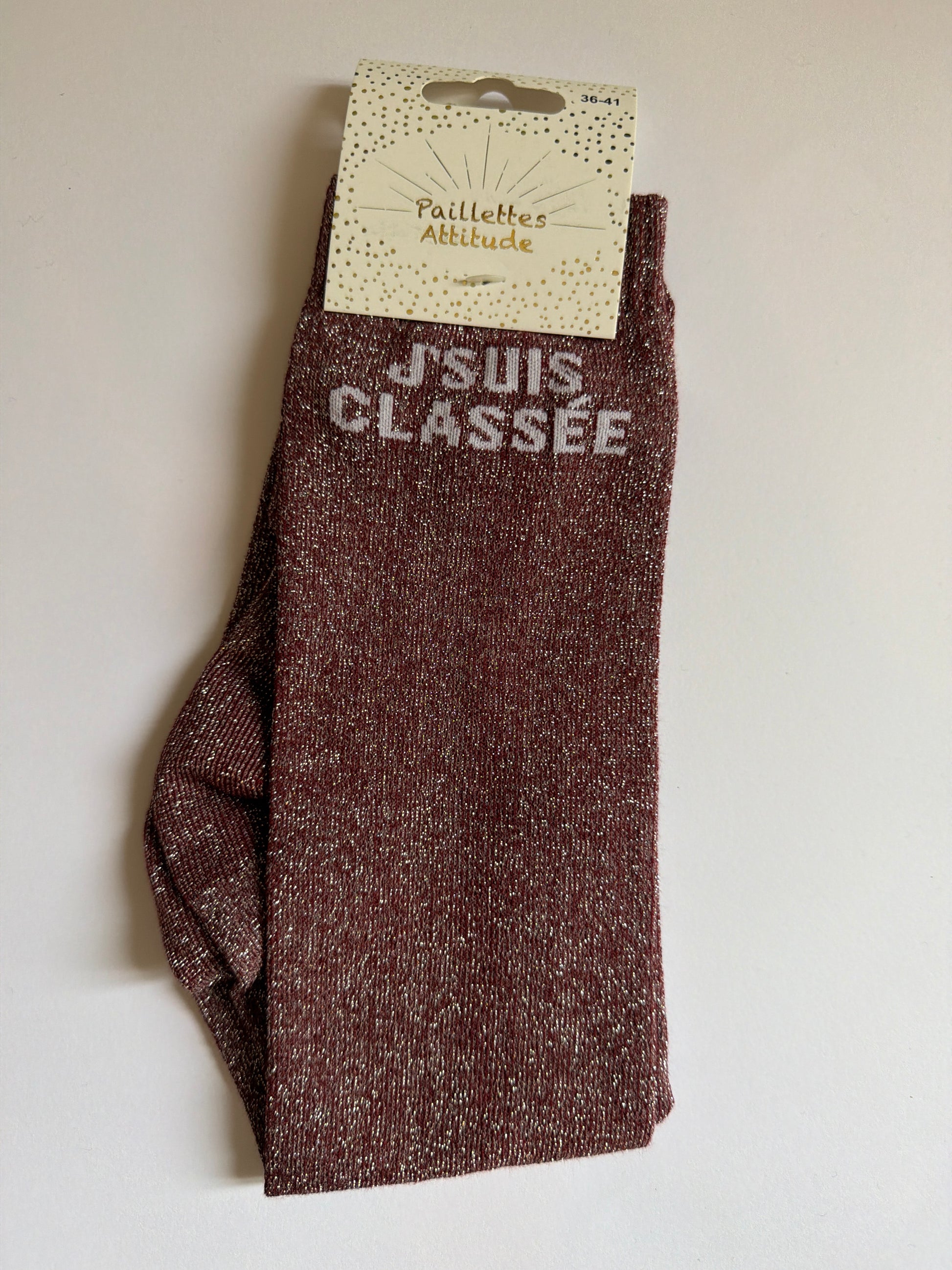 Chaussette pailletée équitation 36-41 J’SUIS CLASSÉ !!
