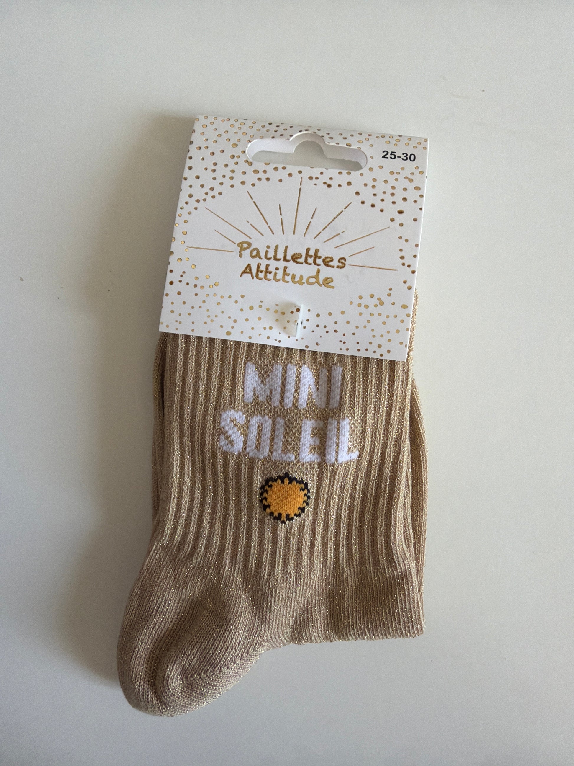 Chaussette de ville pailletée 25-30