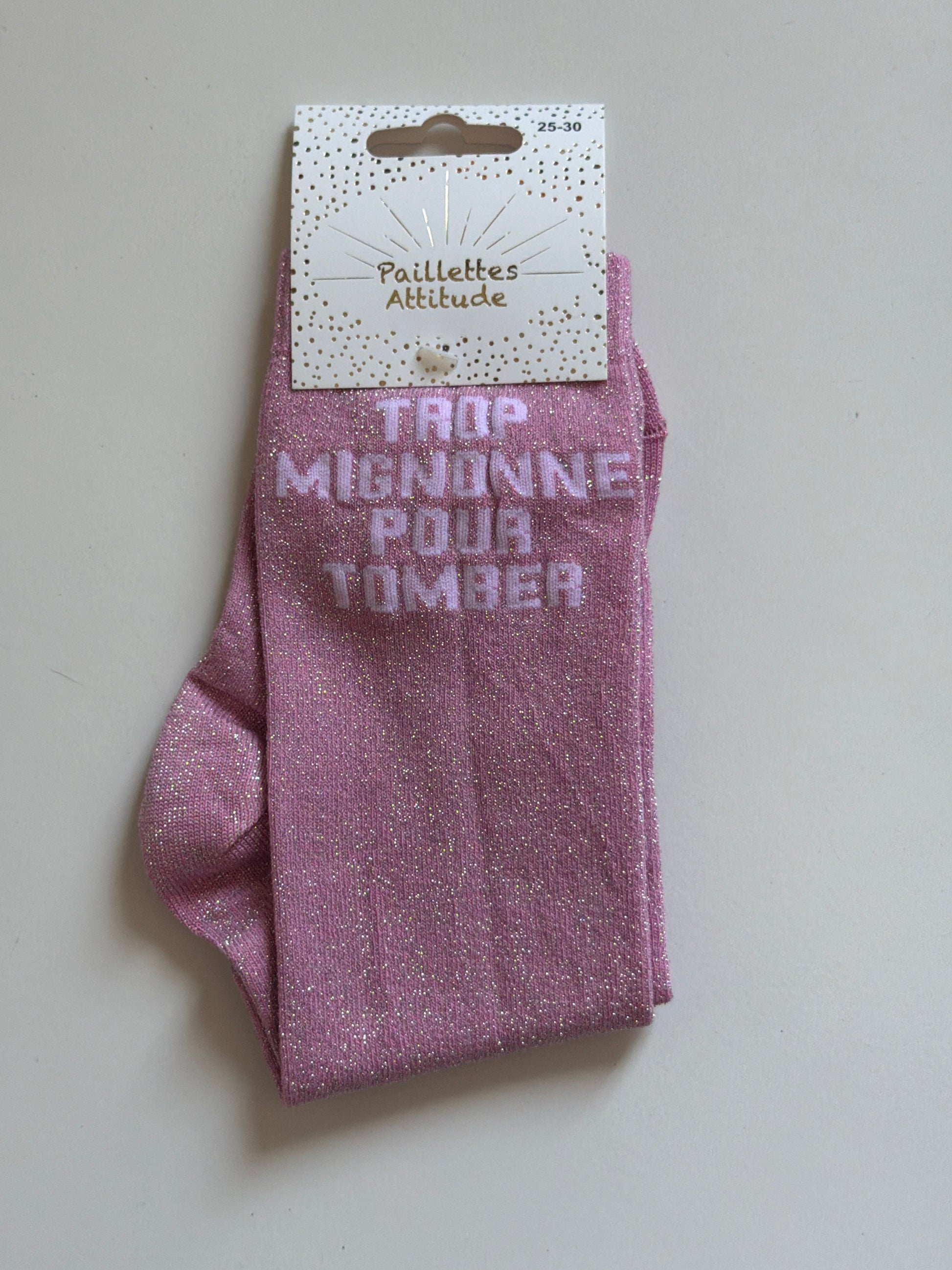 Chaussette pailletée équitation 25-30 TROP MIGNONNE POUR TOMBER