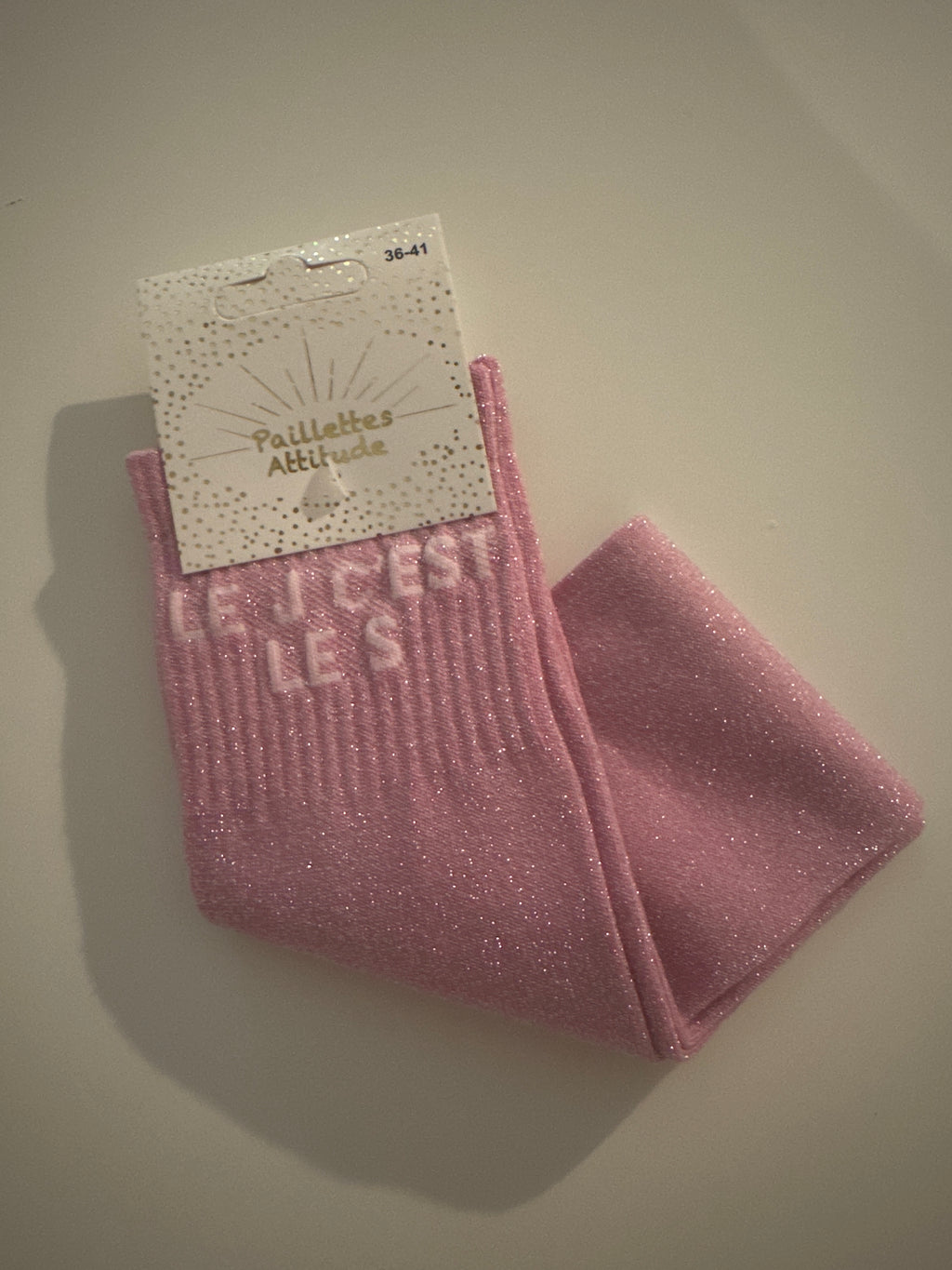 Chaussette pailletée équitation LE J C’EST LE S 36/41