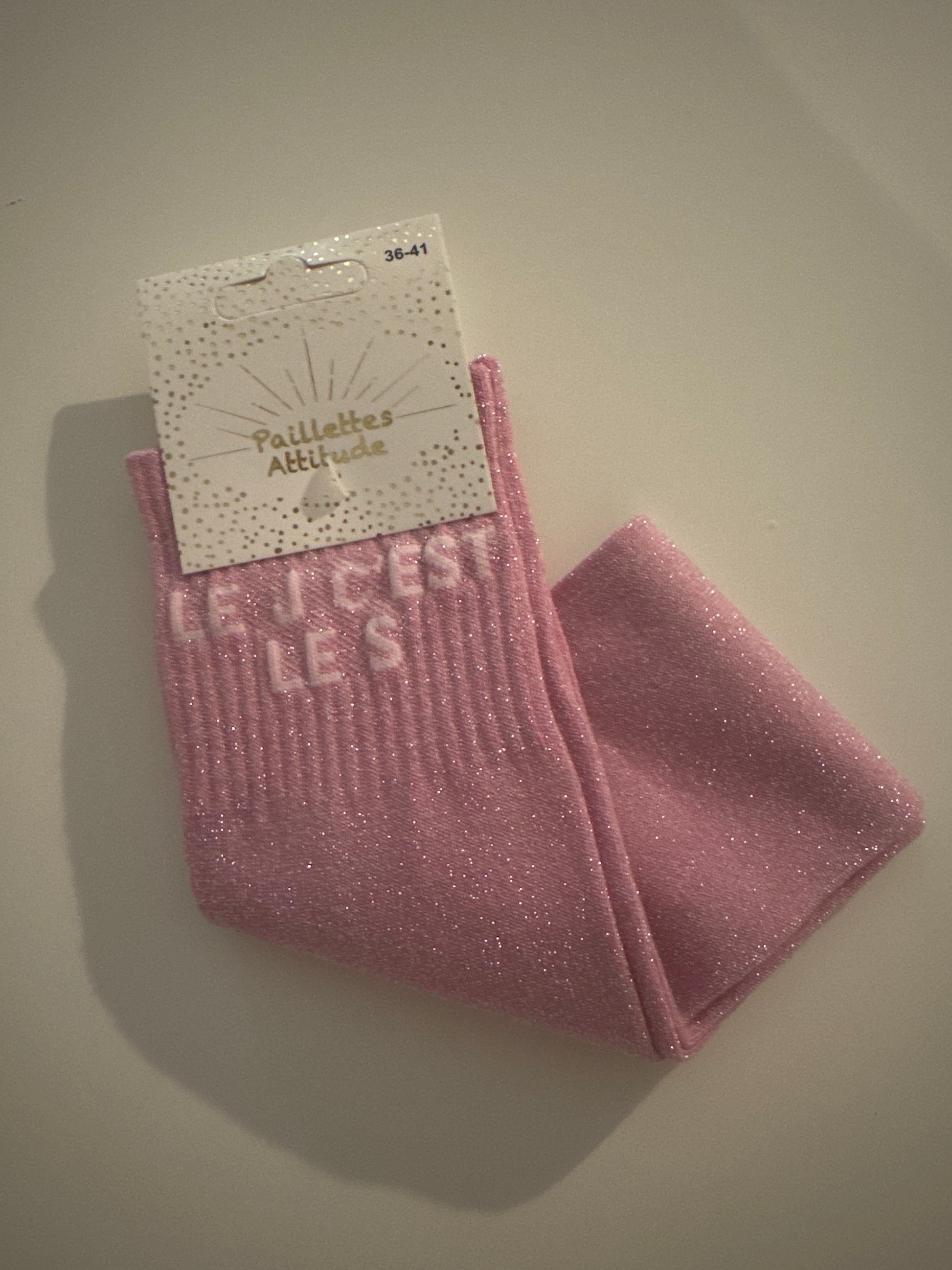 Chaussette pailletée équitation LE J C’EST LE S 36/41